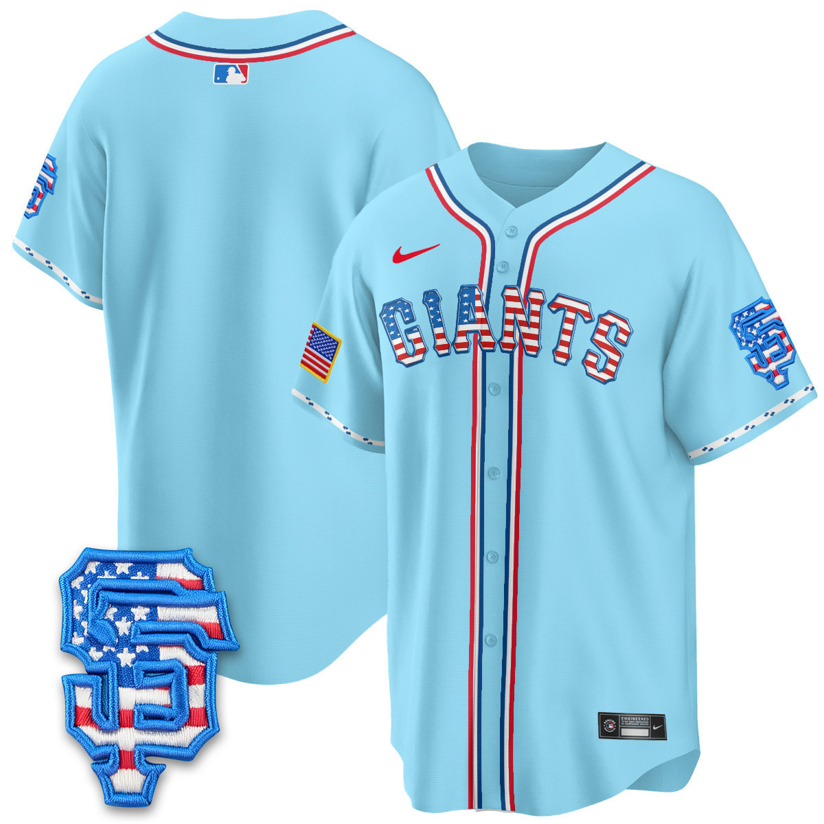 Men's San Francisco Giants 2025 Fourth of July Vapor Premier Limited Jersey - All Stitched