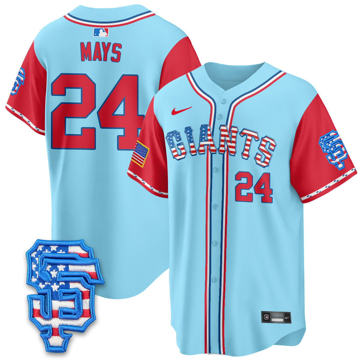 Men's San Francisco Giants 2025 Fourth of July Vapor Premier Limited Jersey - All Stitched
