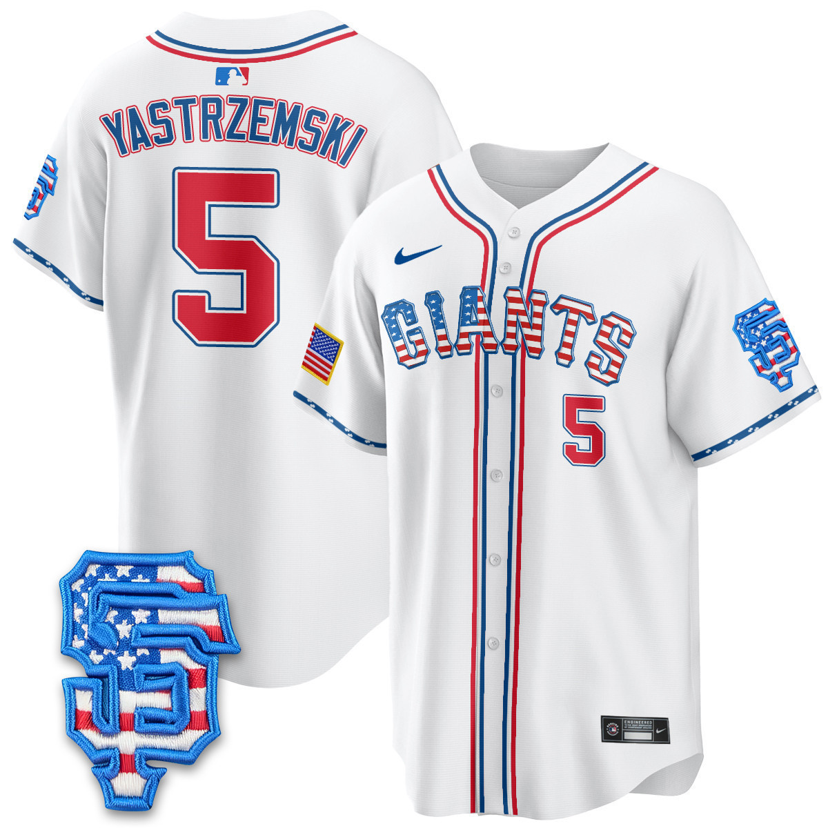 Men's San Francisco Giants 2025 Fourth of July Vapor Premier Limited Jersey - All Stitched