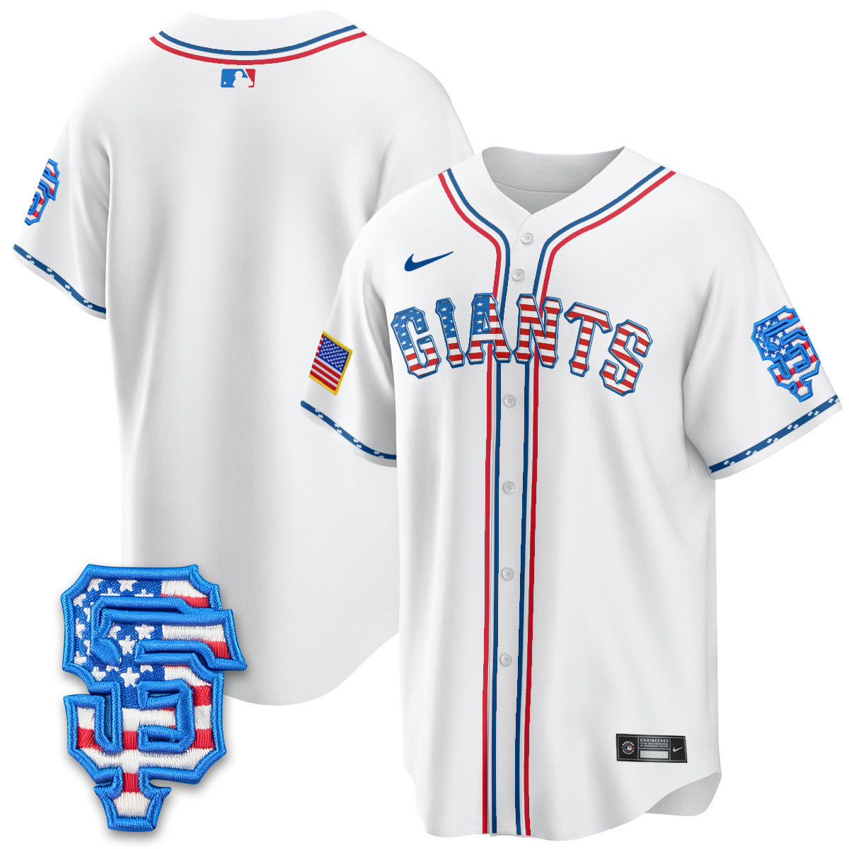 Men's San Francisco Giants 2025 Fourth of July Vapor Premier Limited Jersey - All Stitched