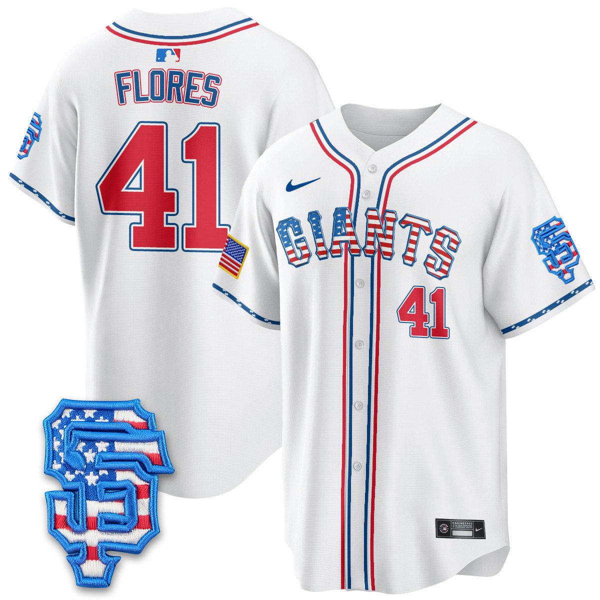 Men's San Francisco Giants 2025 Fourth of July Vapor Premier Limited Jersey - All Stitched