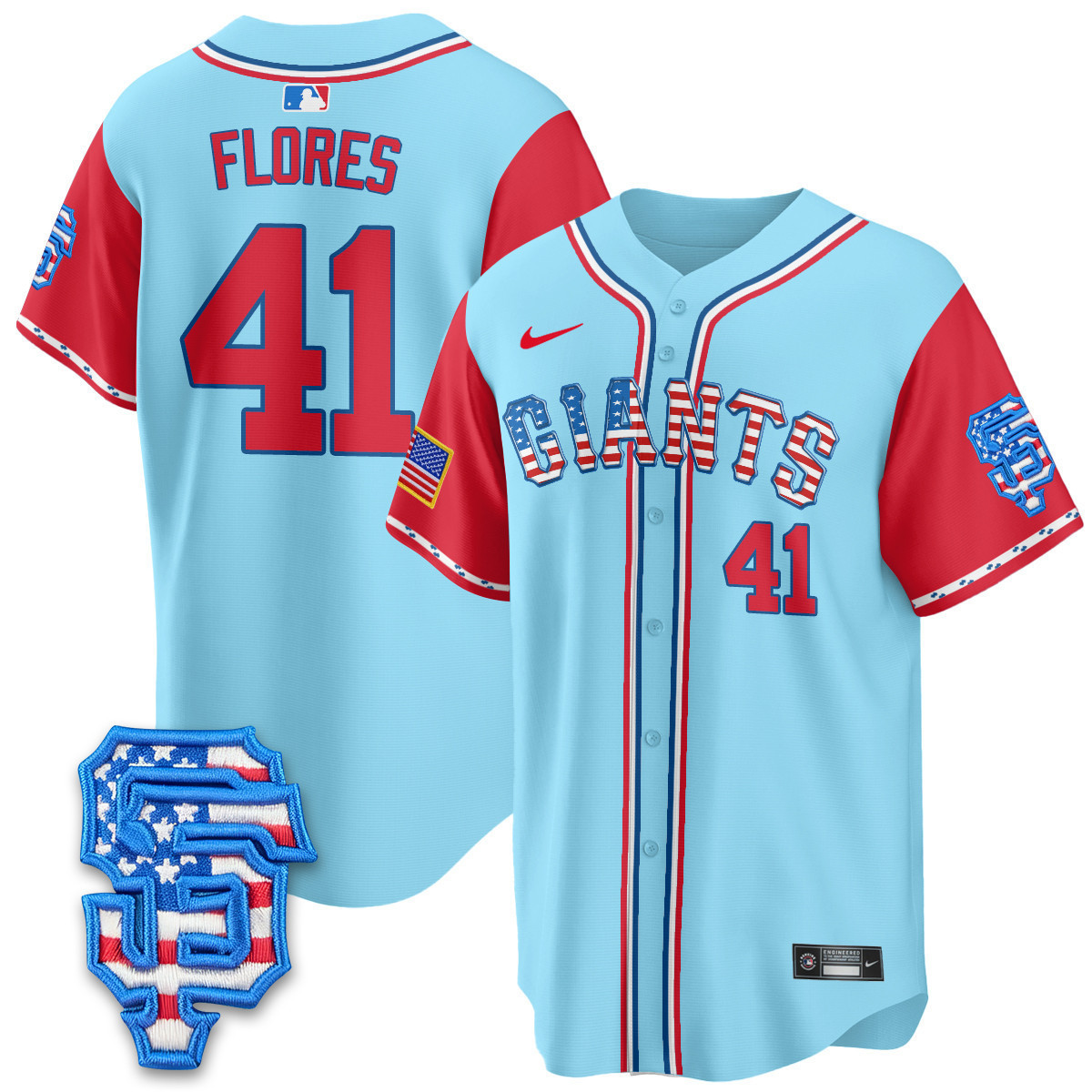 Men's San Francisco Giants 2025 Fourth of July Vapor Premier Limited Jersey - All Stitched