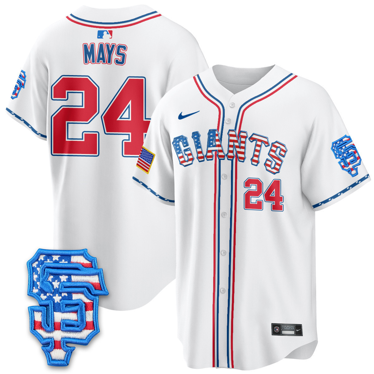 Men's San Francisco Giants 2025 Fourth of July Vapor Premier Limited Jersey - All Stitched