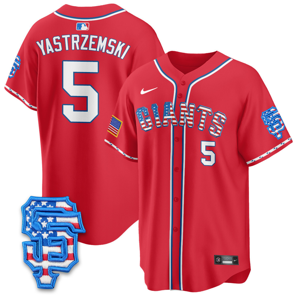 Men's San Francisco Giants 2025 Fourth of July Vapor Premier Limited Jersey - All Stitched