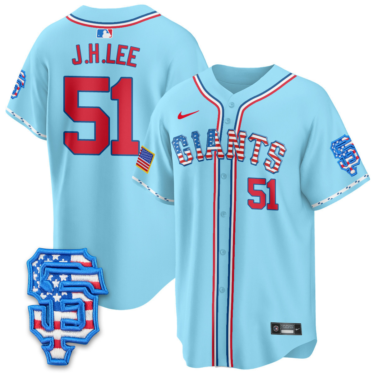 Men's San Francisco Giants 2025 Fourth of July Vapor Premier Limited Jersey - All Stitched
