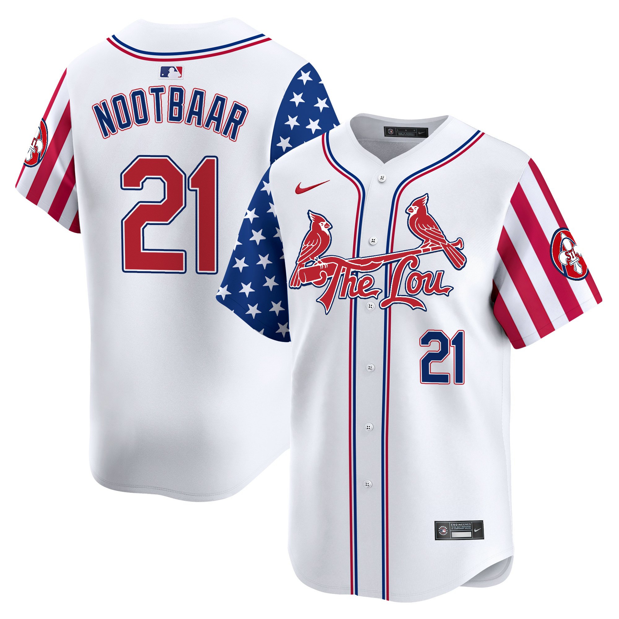 Men's St. Louis Cardinals 2025 Independence Day Vapor Premier Limited Jersey - All Stitched