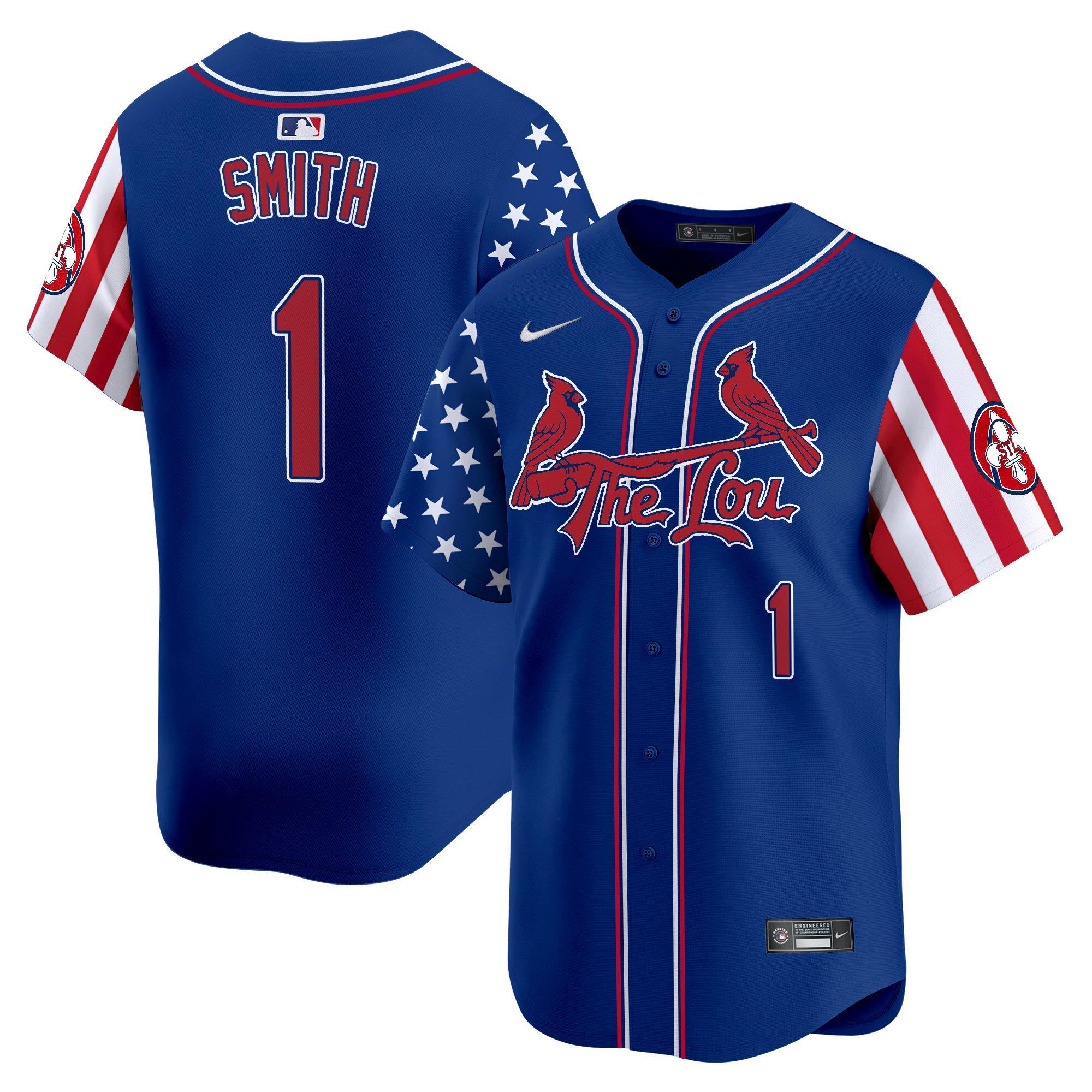 Men's St. Louis Cardinals 2025 Independence Day Vapor Premier Limited Jersey - All Stitched