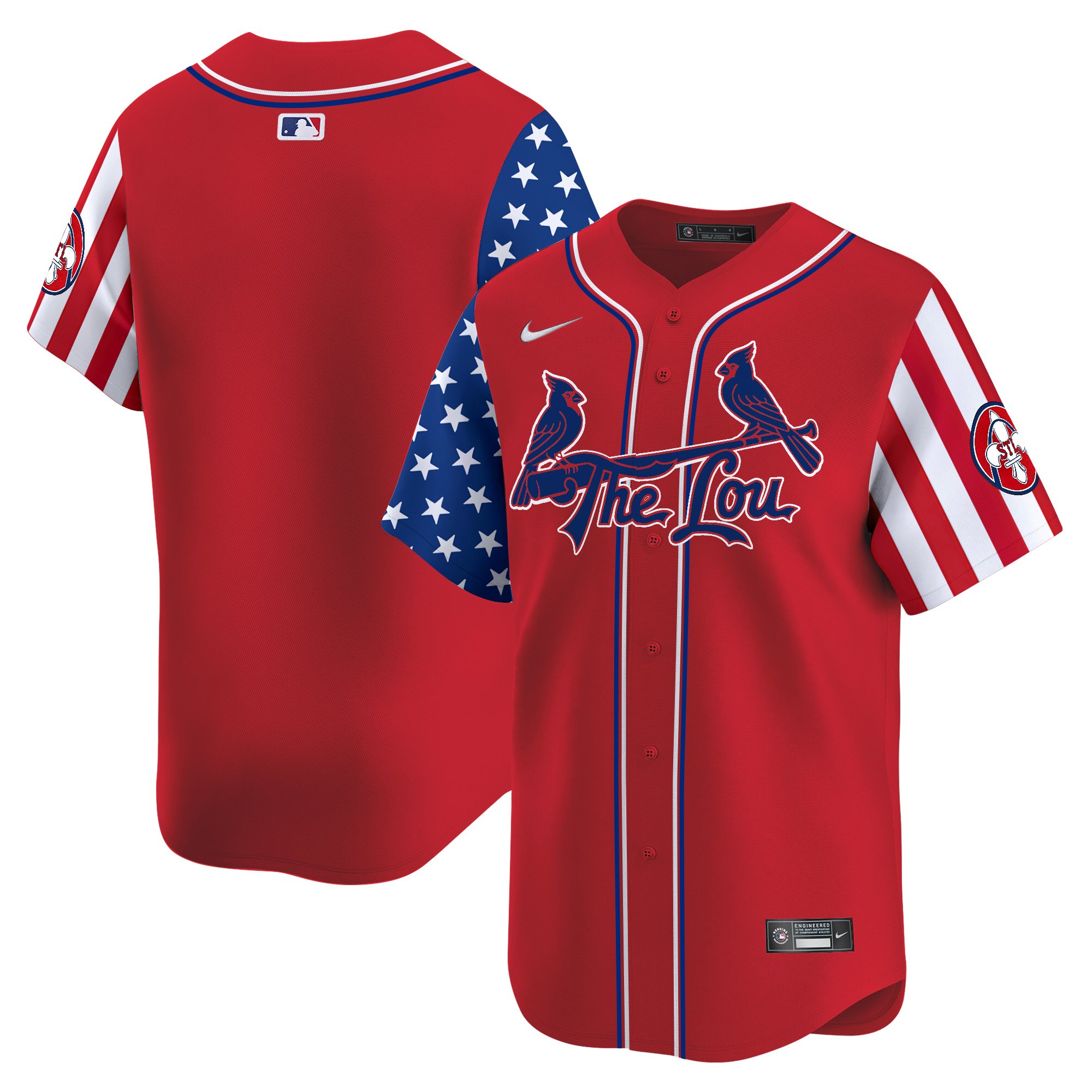 Men's St. Louis Cardinals 2025 Independence Day Vapor Premier Limited Jersey - All Stitched
