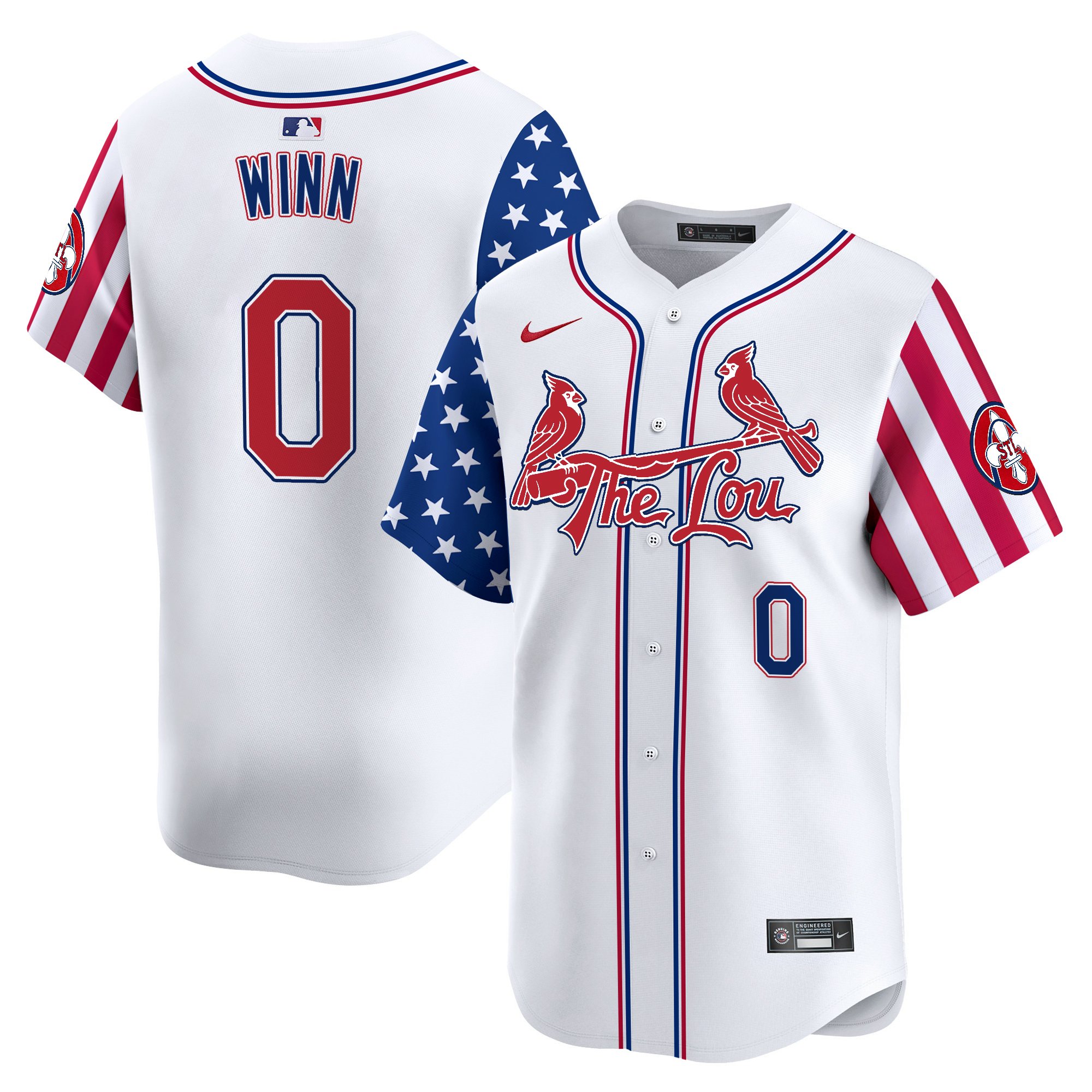 Men's St. Louis Cardinals 2025 Independence Day Vapor Premier Limited Jersey - All Stitched