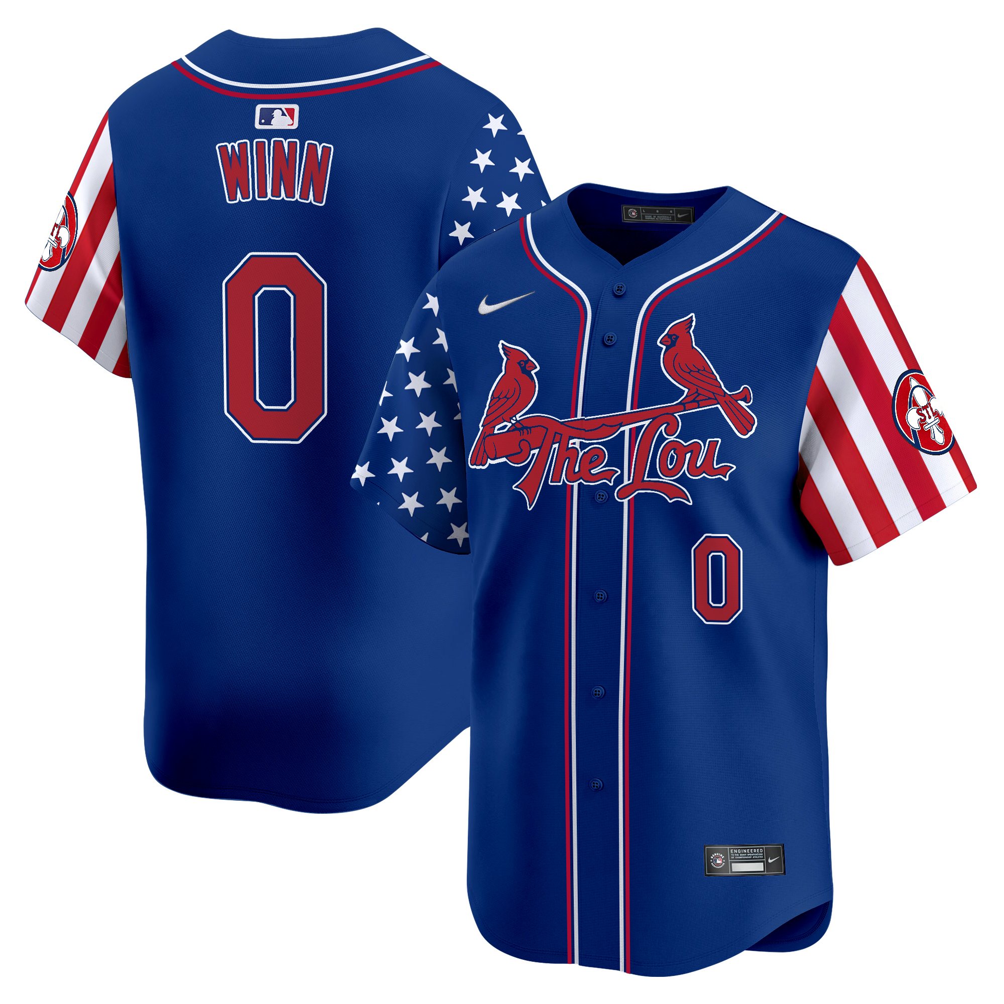 Men's St. Louis Cardinals 2025 Independence Day Vapor Premier Limited Jersey - All Stitched
