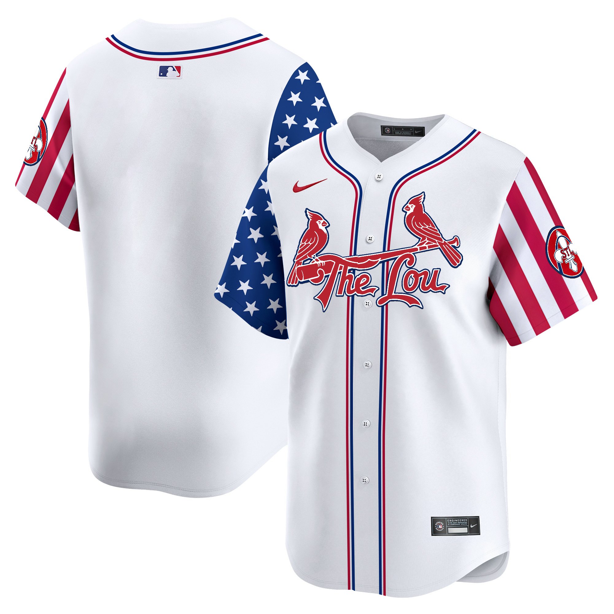 Men's St. Louis Cardinals 2025 Independence Day Vapor Premier Limited Jersey - All Stitched