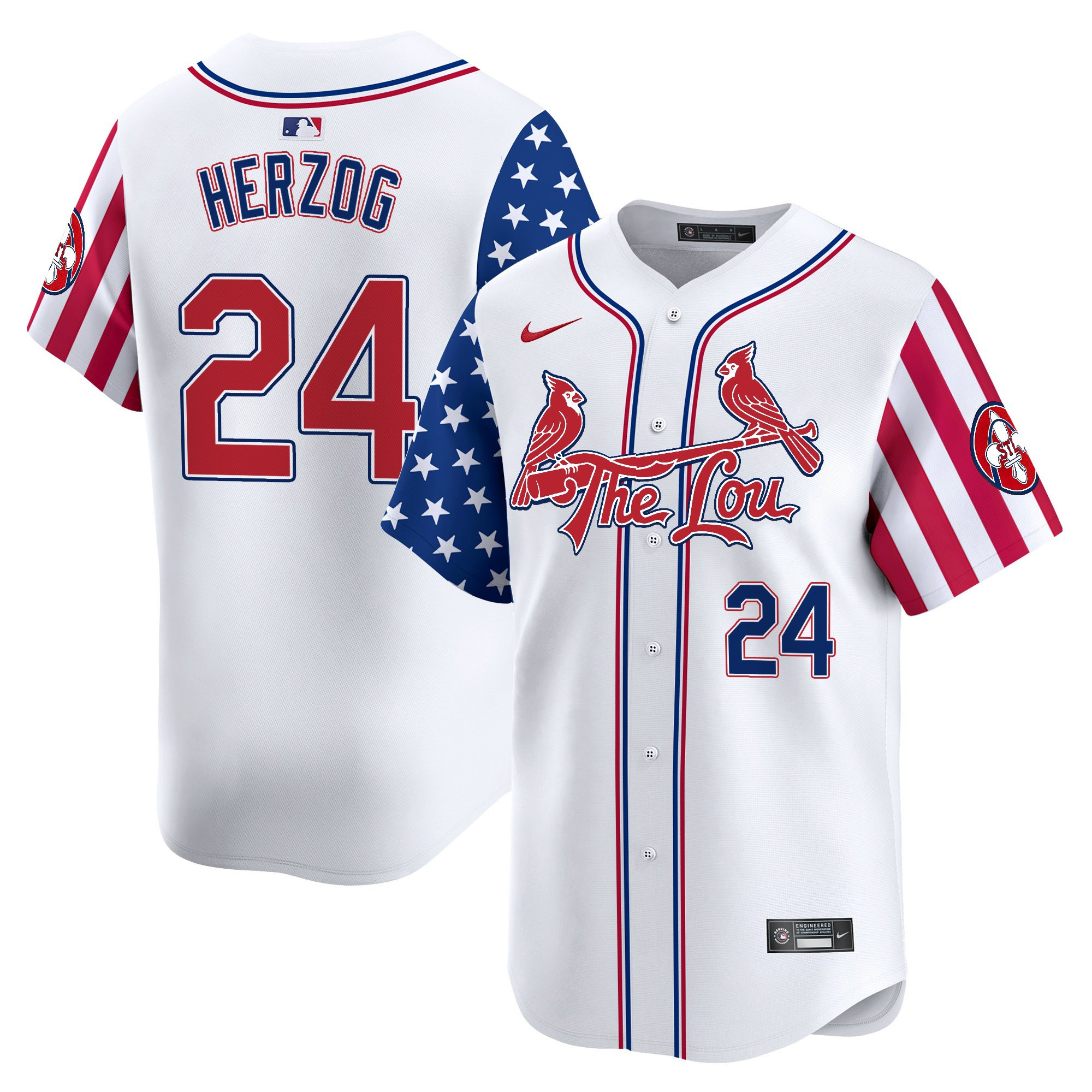 Men's St. Louis Cardinals 2025 Independence Day Vapor Premier Limited Jersey - All Stitched
