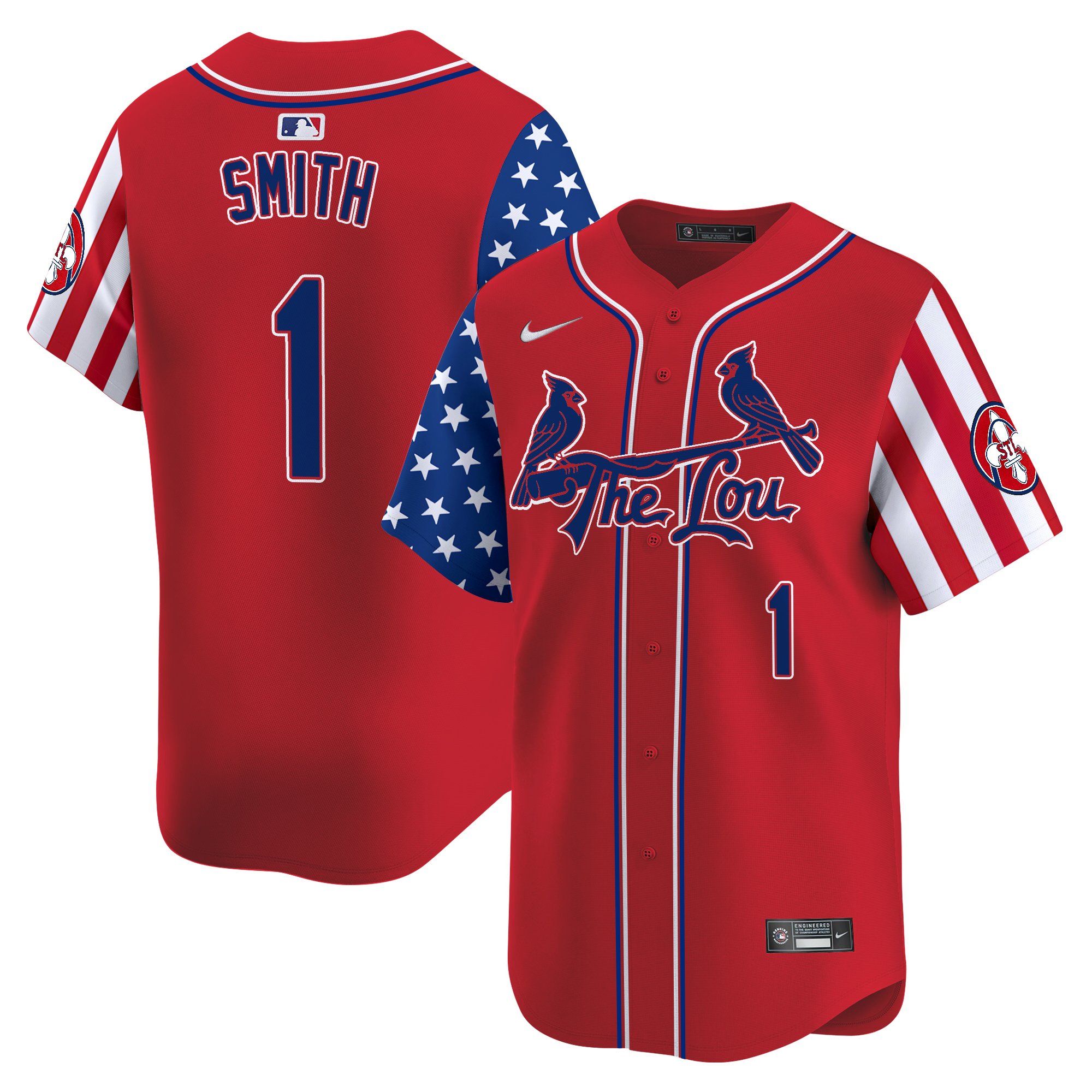 Men's St. Louis Cardinals 2025 Independence Day Vapor Premier Limited Jersey - All Stitched