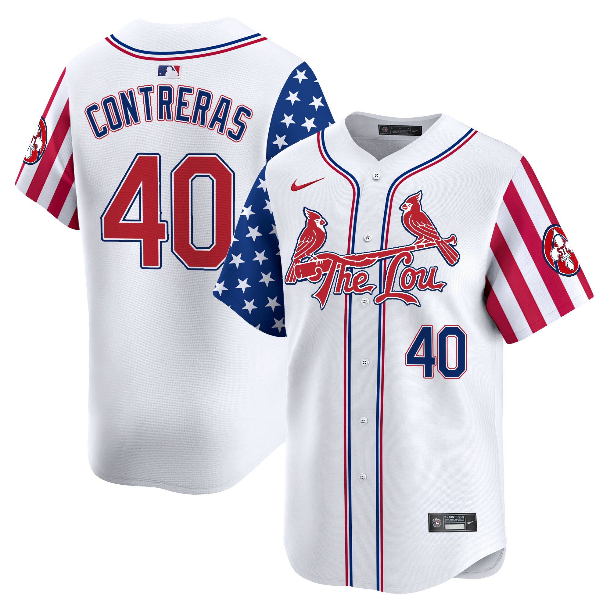 Men's St. Louis Cardinals 2025 Independence Day Vapor Premier Limited Jersey - All Stitched