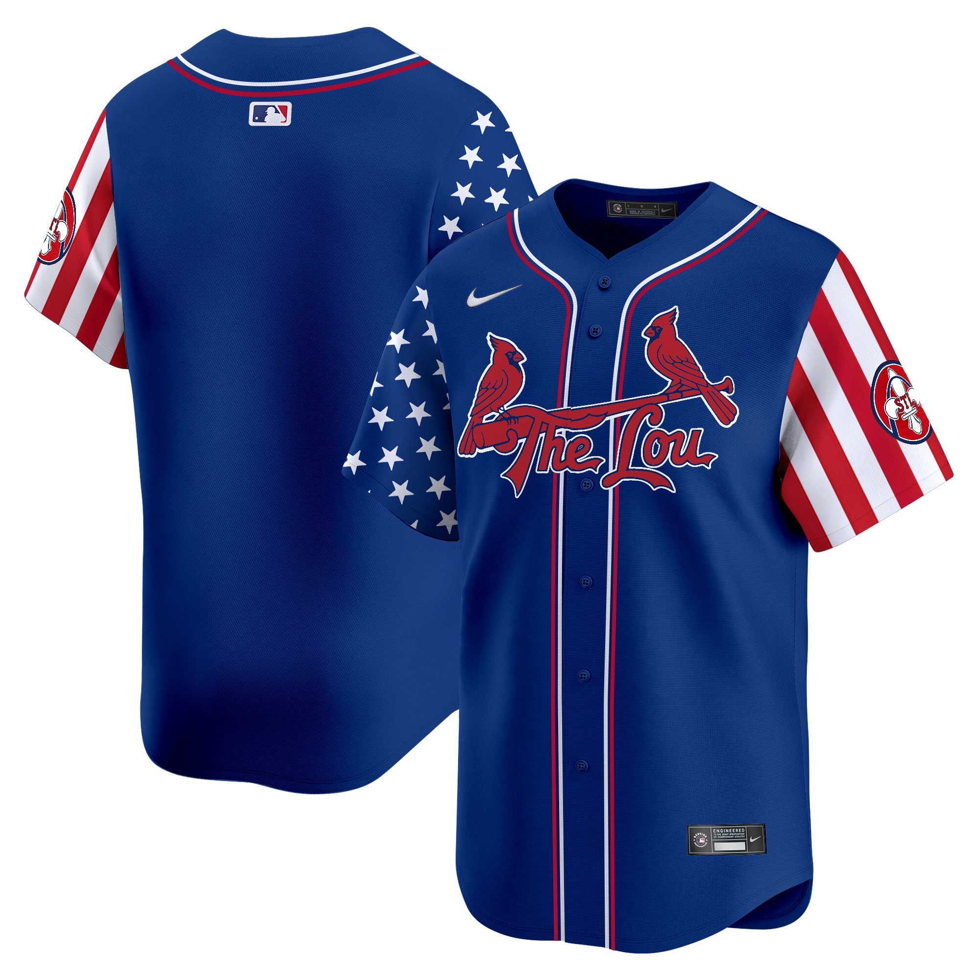 Men's St. Louis Cardinals 2025 Independence Day Vapor Premier Limited Jersey - All Stitched