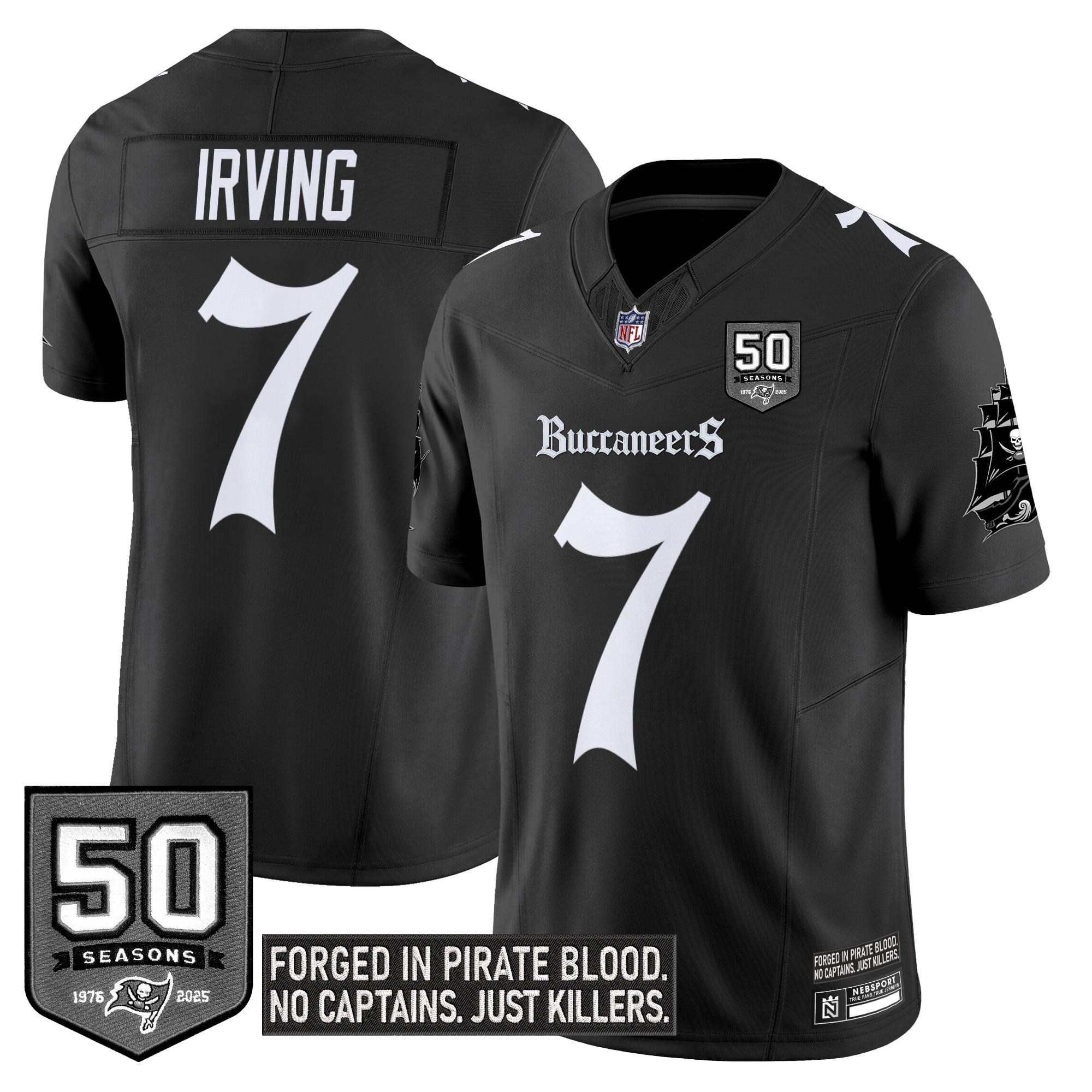Men's Tampa Bay Buccaneers 'Gothic Pirate Shadows Edition' Vapor Limited Jersey - All Stitched