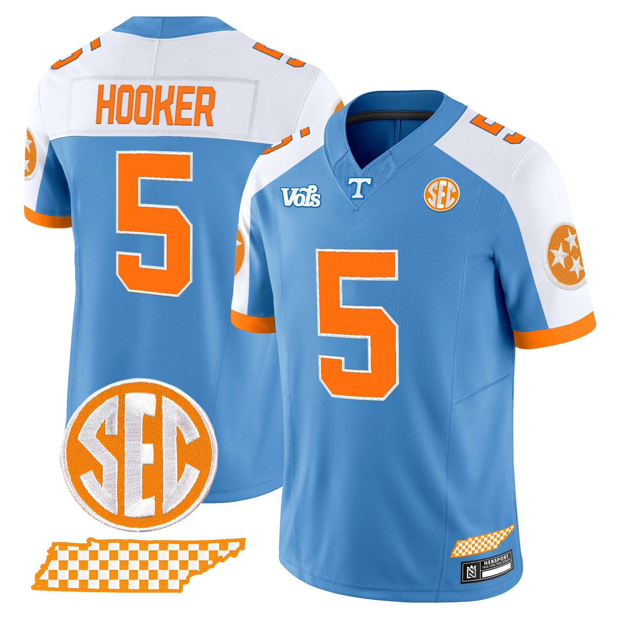 Men's Tennessee Volunteers 'Blue Blaze Edition' Vapor Limited Jersey - All Stitched