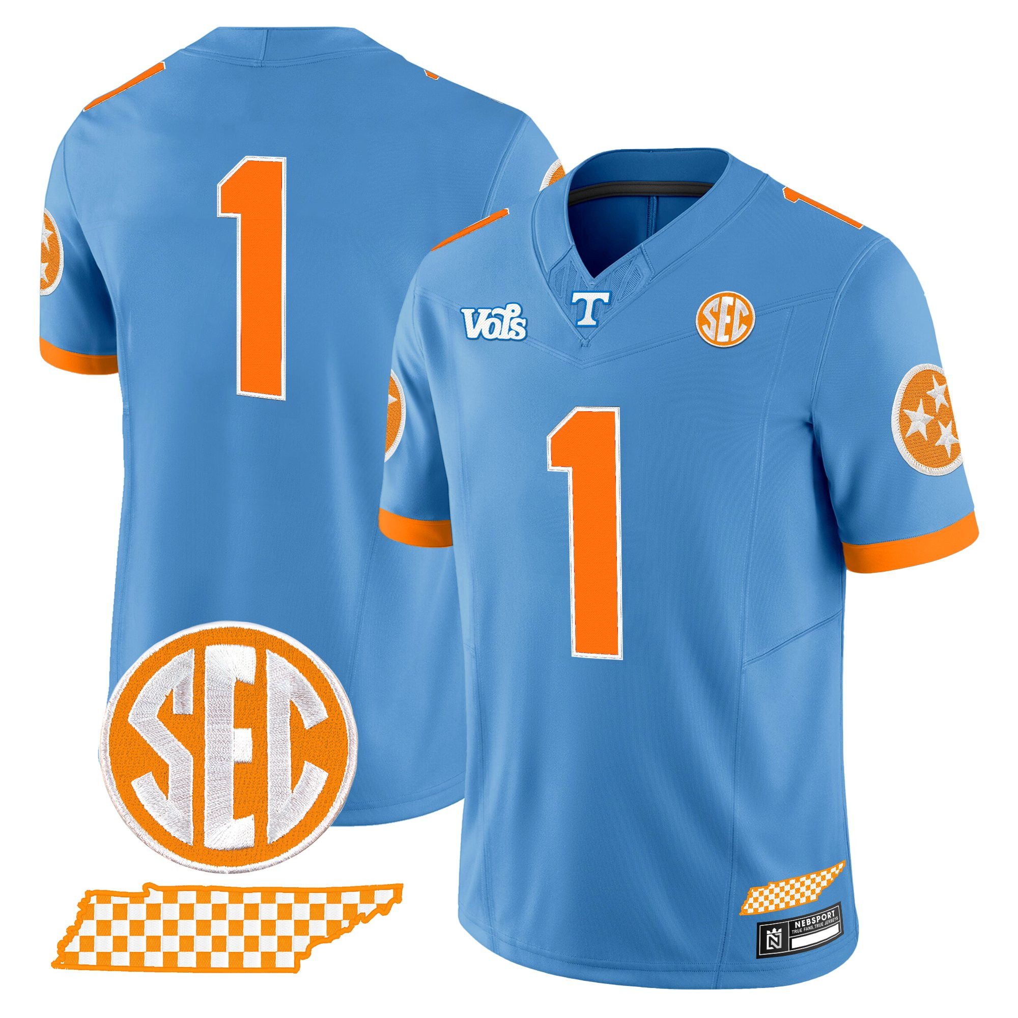 Men's Tennessee Volunteers 'Blue Blaze Edition' Vapor Limited Jersey - All Stitched