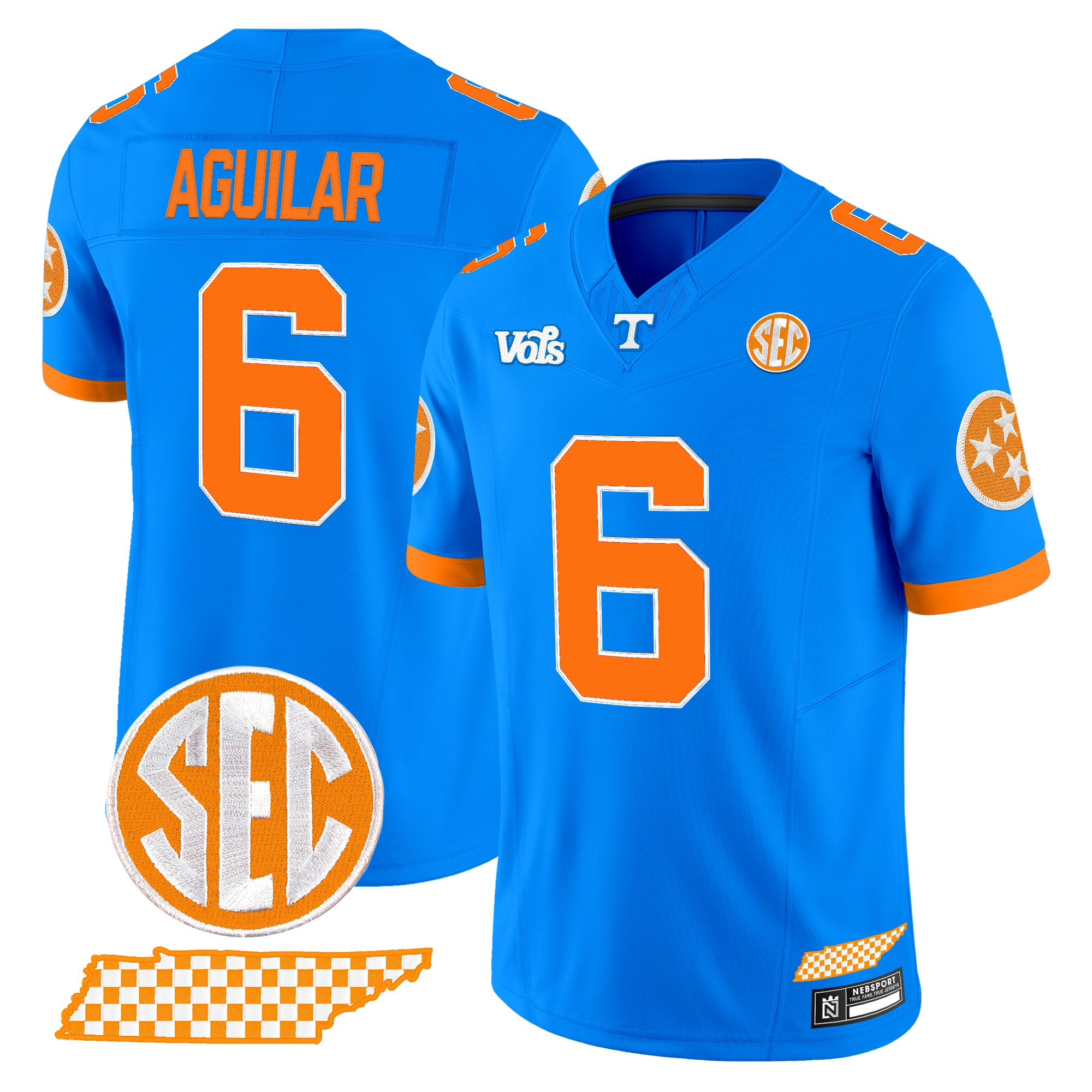 Men's Tennessee Volunteers 'Blue Blaze Edition' Vapor Limited Jersey - All Stitched