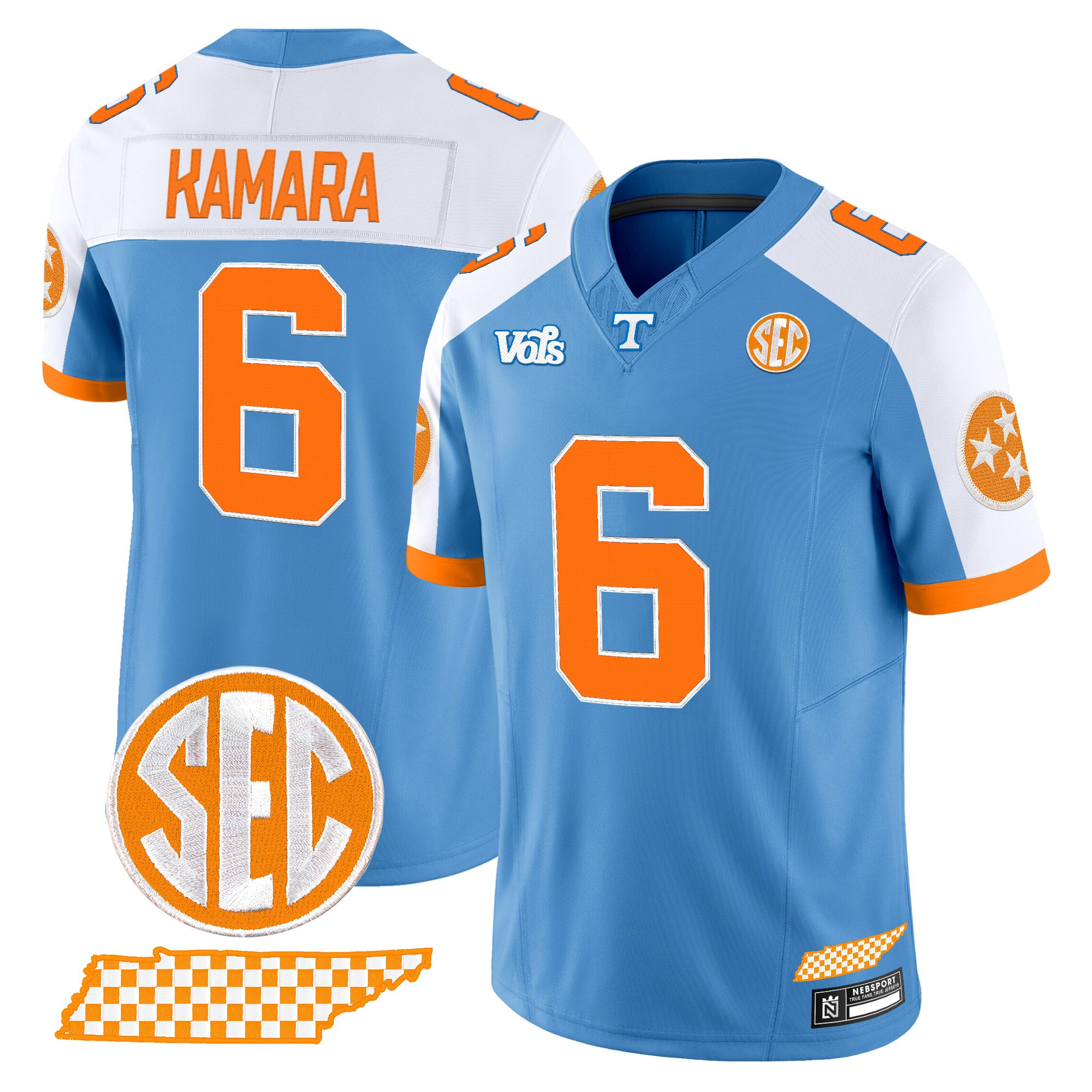 Men's Tennessee Volunteers 'Blue Blaze Edition' Vapor Limited Jersey - All Stitched