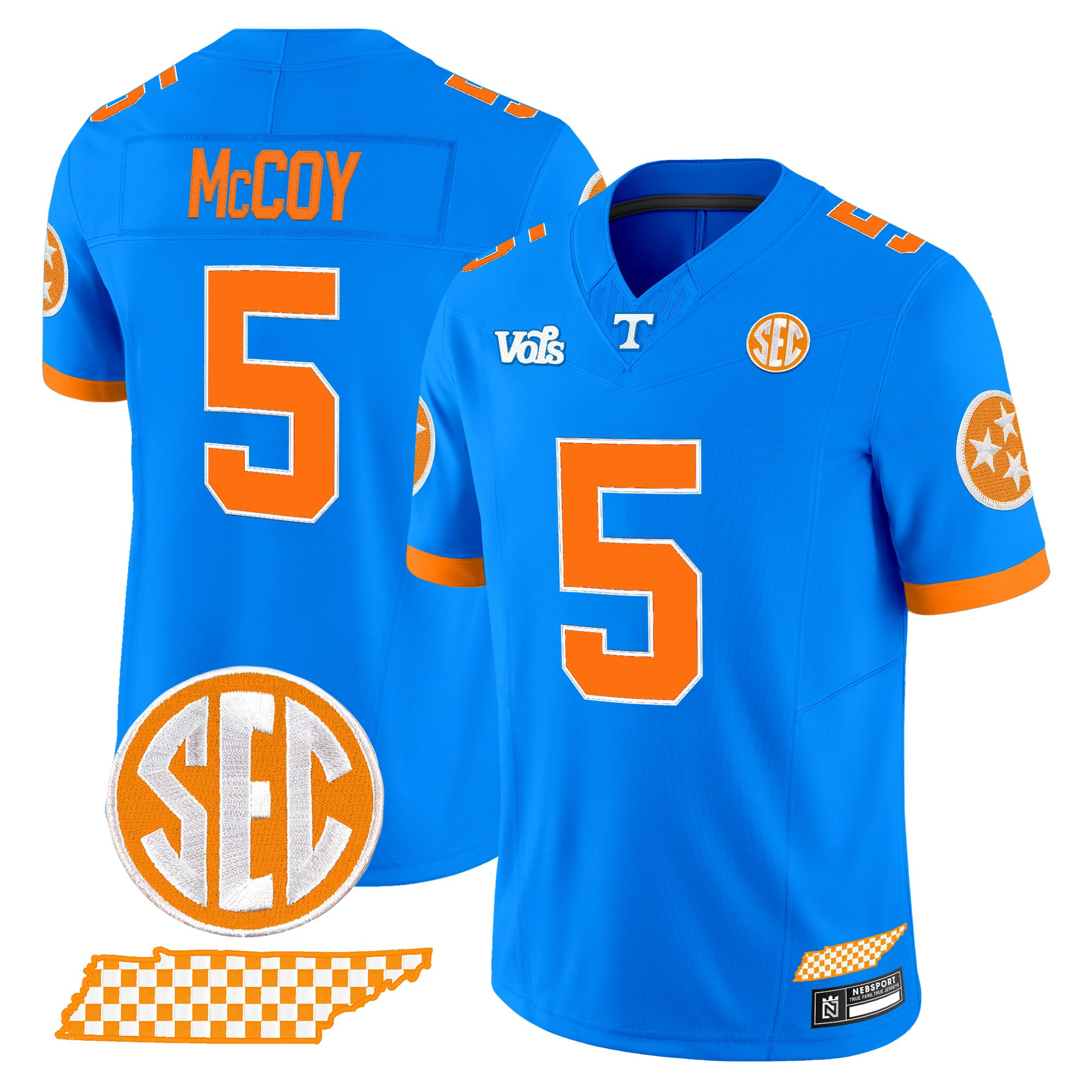 Men's Tennessee Volunteers 'Blue Blaze Edition' Vapor Limited Jersey - All Stitched