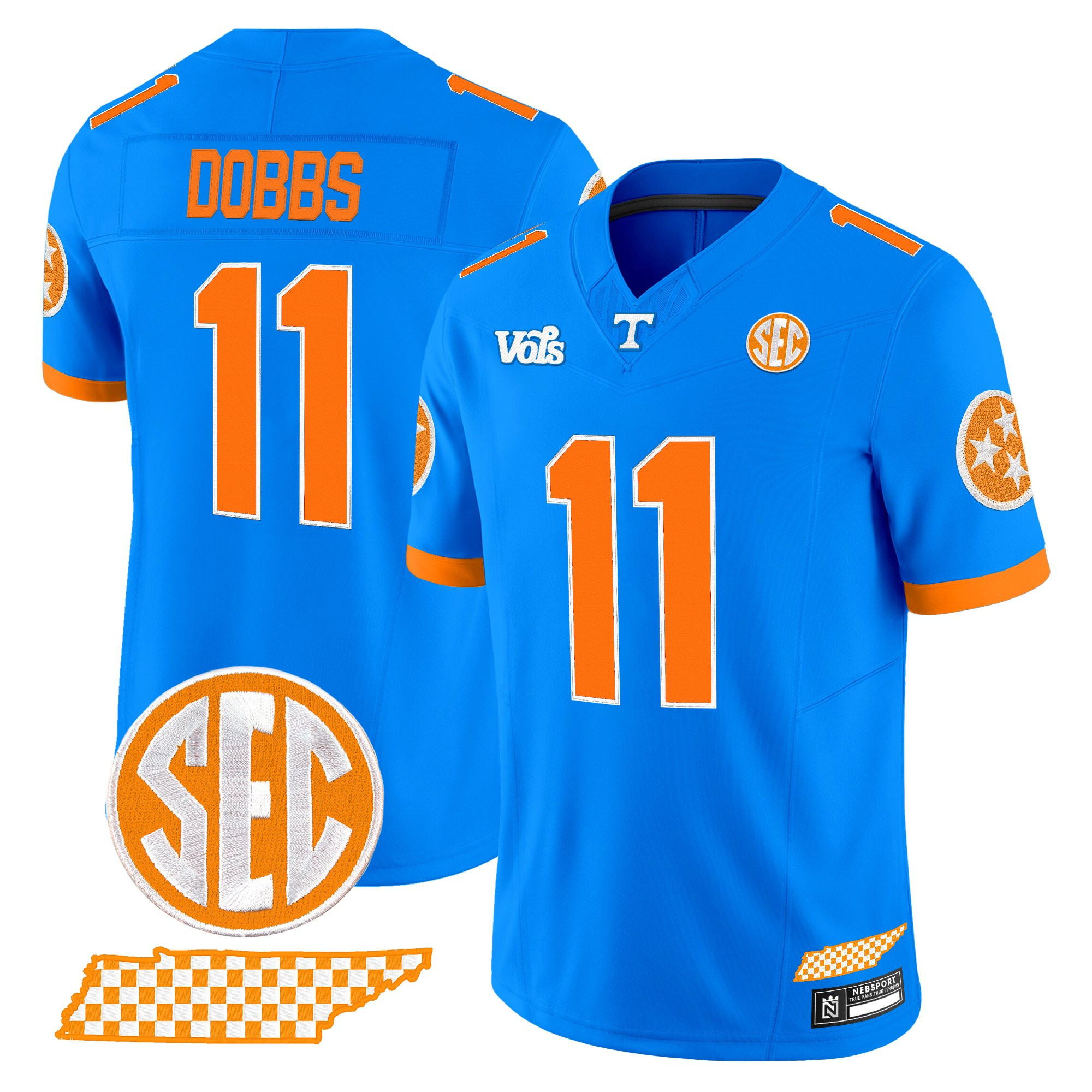 Men's Tennessee Volunteers 'Blue Blaze Edition' Vapor Limited Jersey - All Stitched