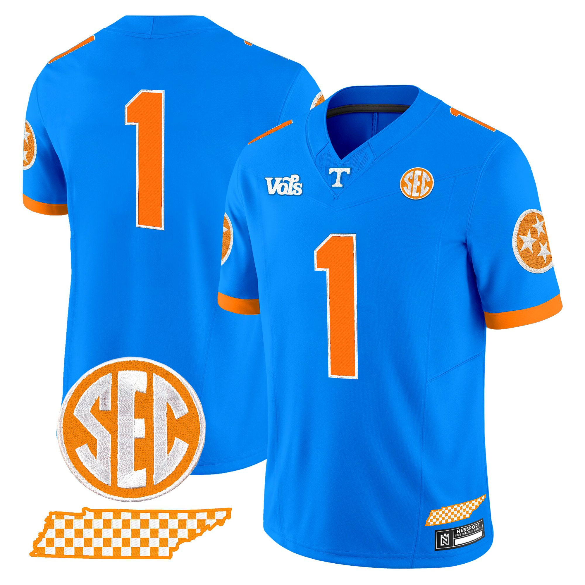 Men's Tennessee Volunteers 'Blue Blaze Edition' Vapor Limited Jersey - All Stitched