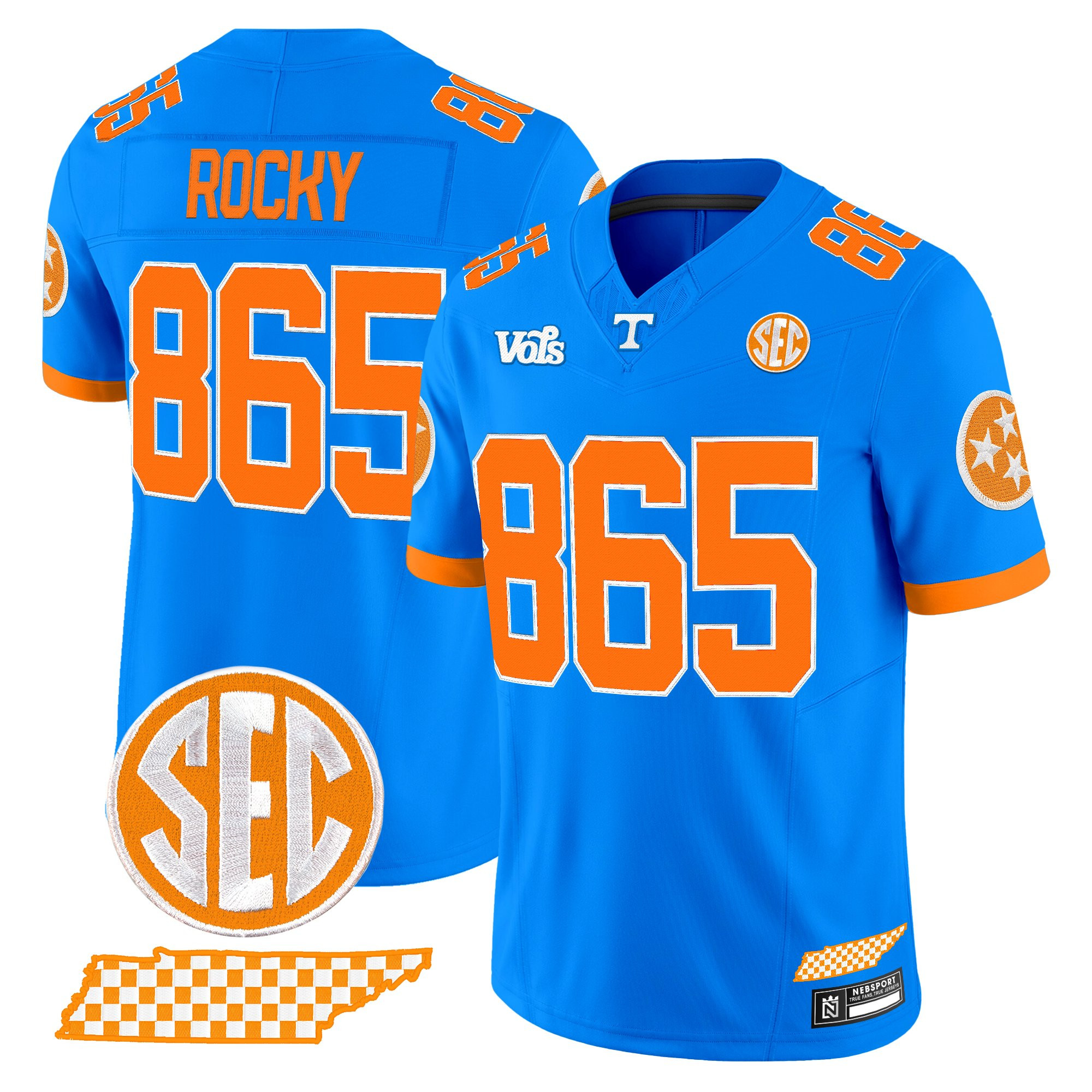 Men's Tennessee Volunteers 'Blue Blaze Edition' Vapor Limited Jersey - All Stitched
