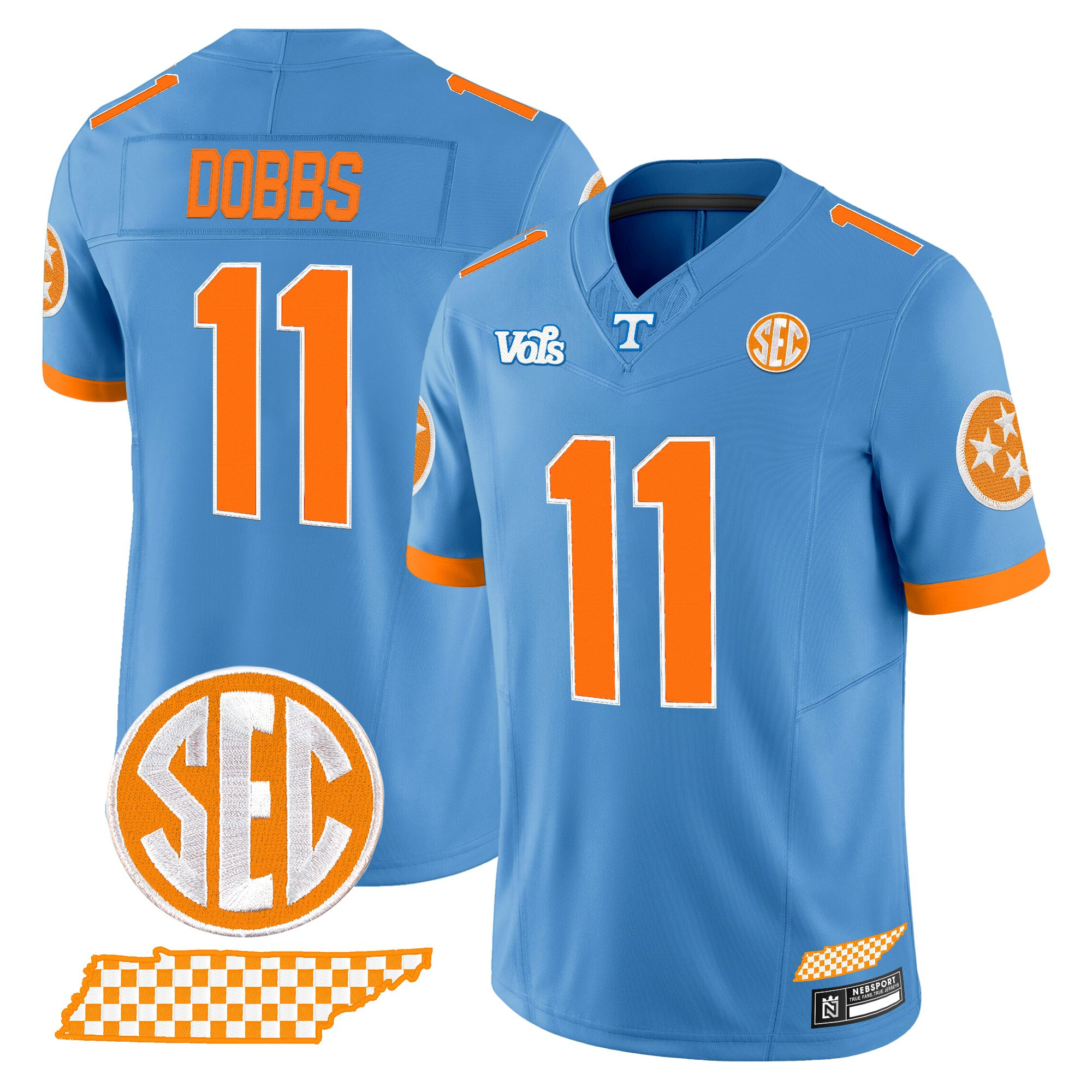 Men's Tennessee Volunteers 'Blue Blaze Edition' Vapor Limited Jersey - All Stitched