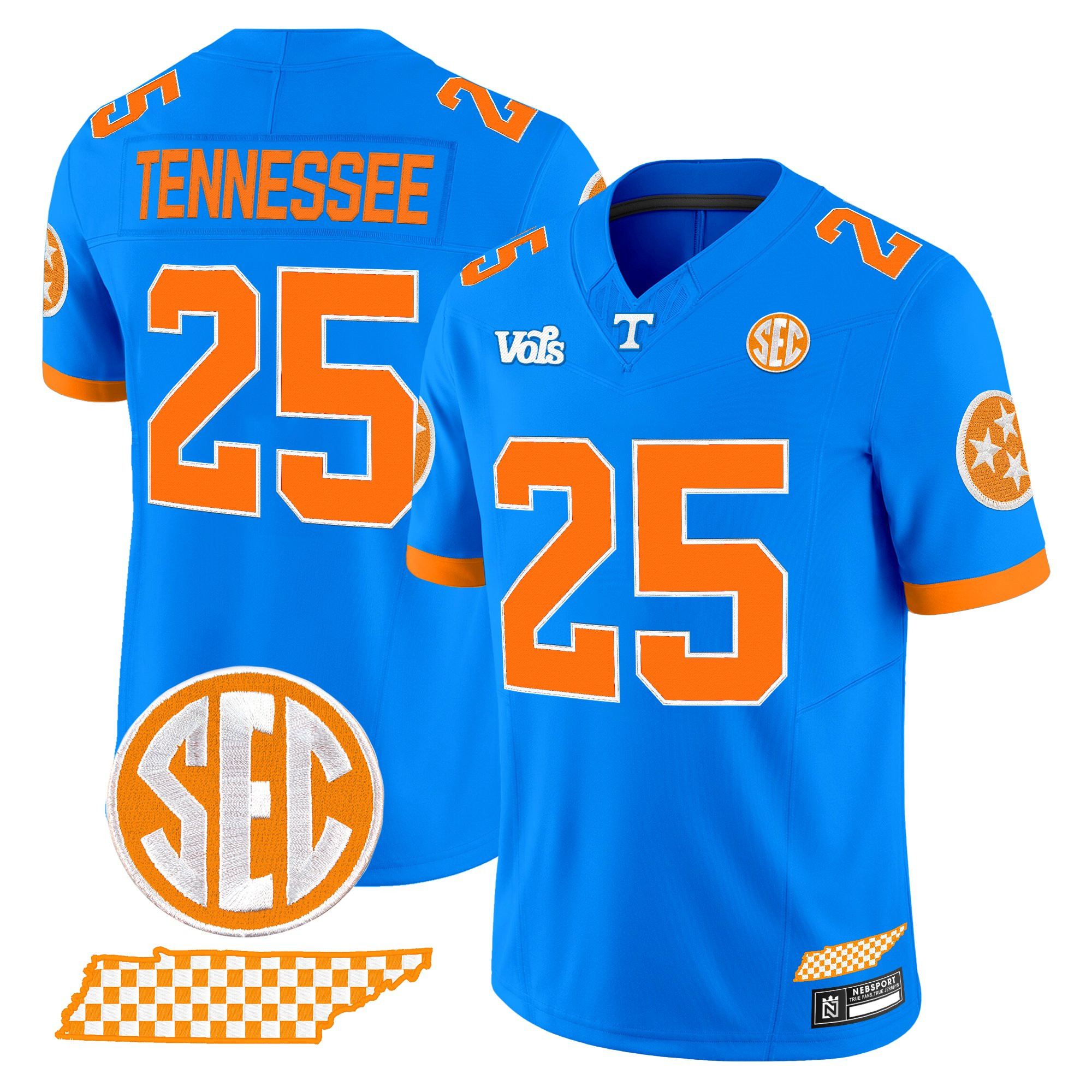 Men's Tennessee Volunteers 'Blue Blaze Edition' Vapor Limited Jersey - All Stitched