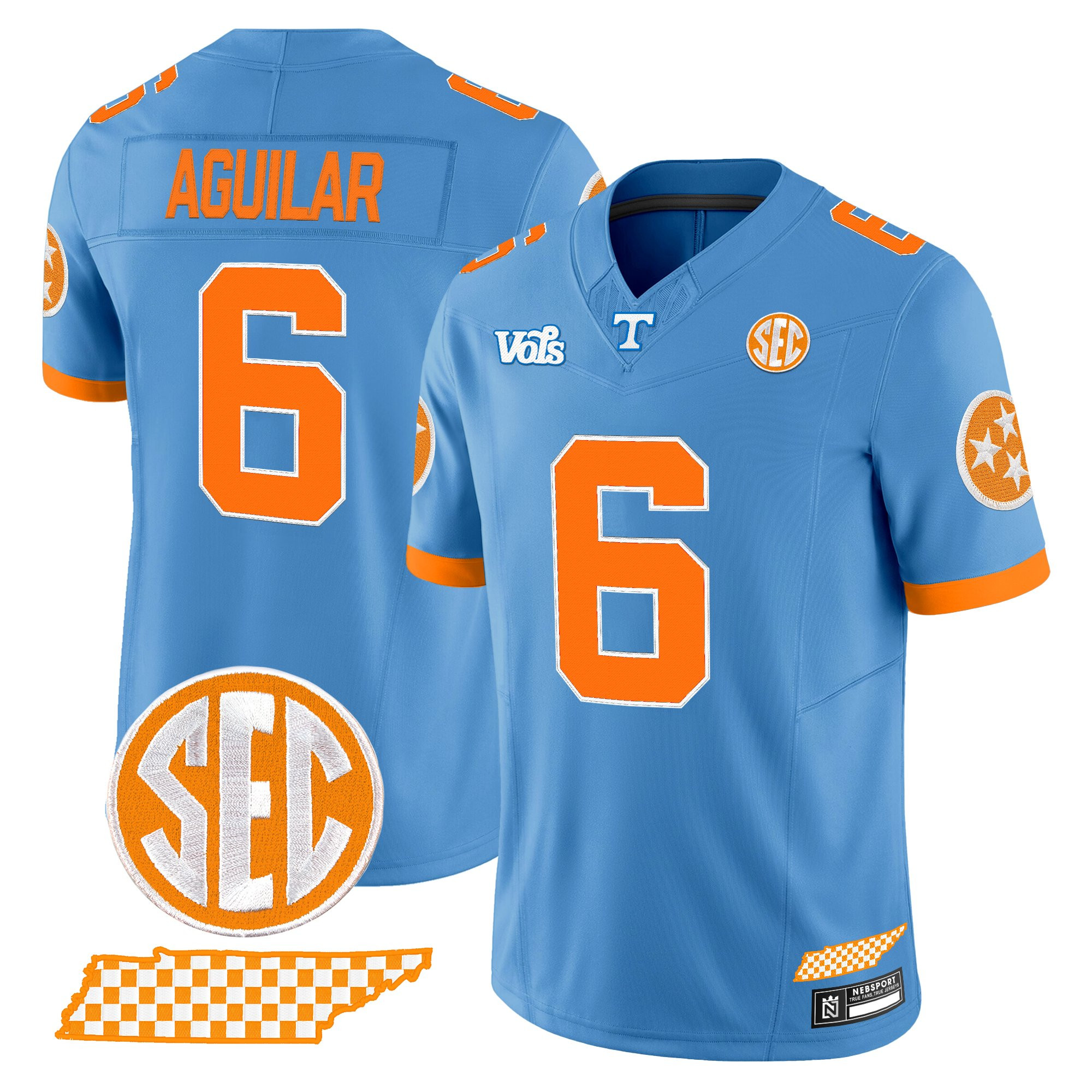 Men's Tennessee Volunteers 'Blue Blaze Edition' Vapor Limited Jersey - All Stitched