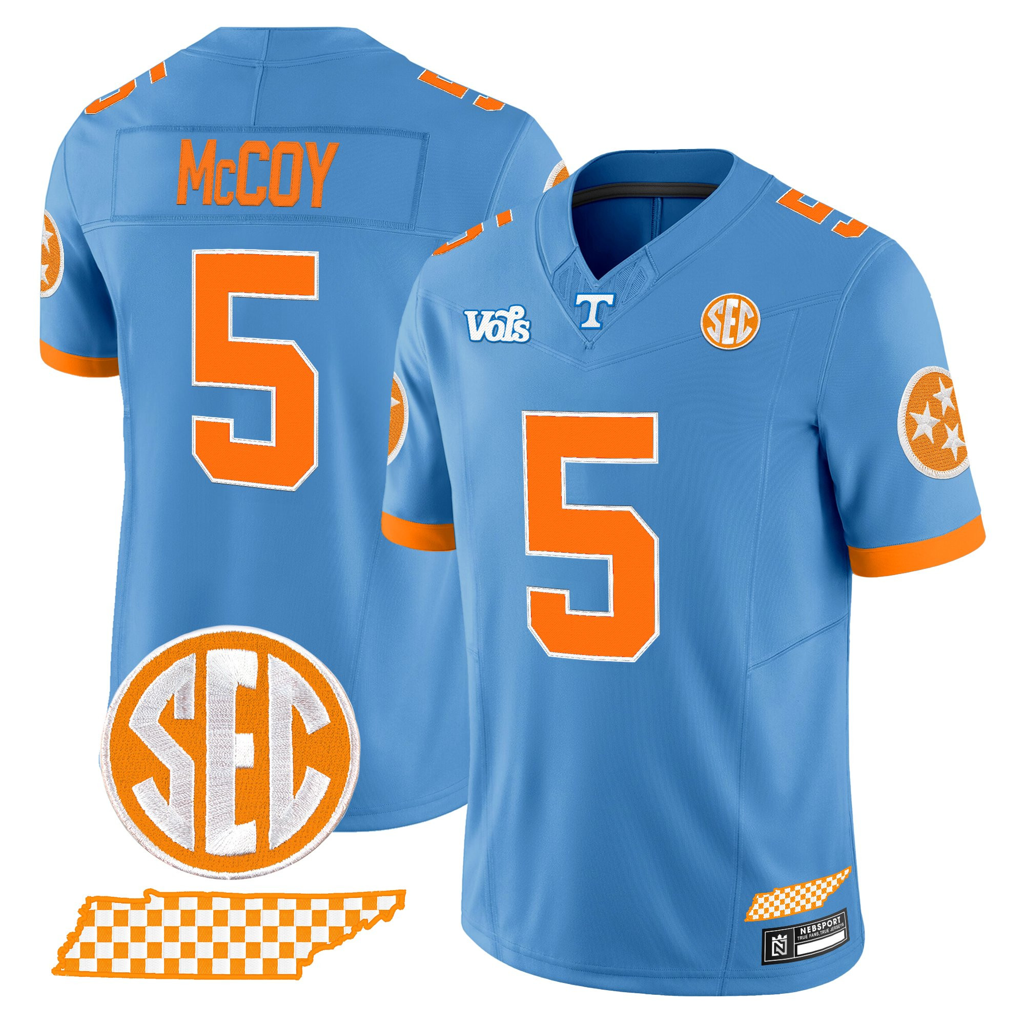 Men's Tennessee Volunteers 'Blue Blaze Edition' Vapor Limited Jersey - All Stitched