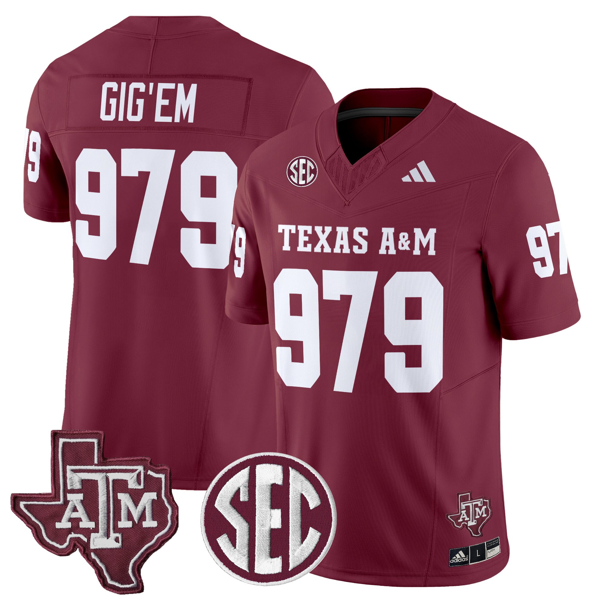Men's Texas A&M Aggies 2025 Vapor Limited Jersey - All Stitched