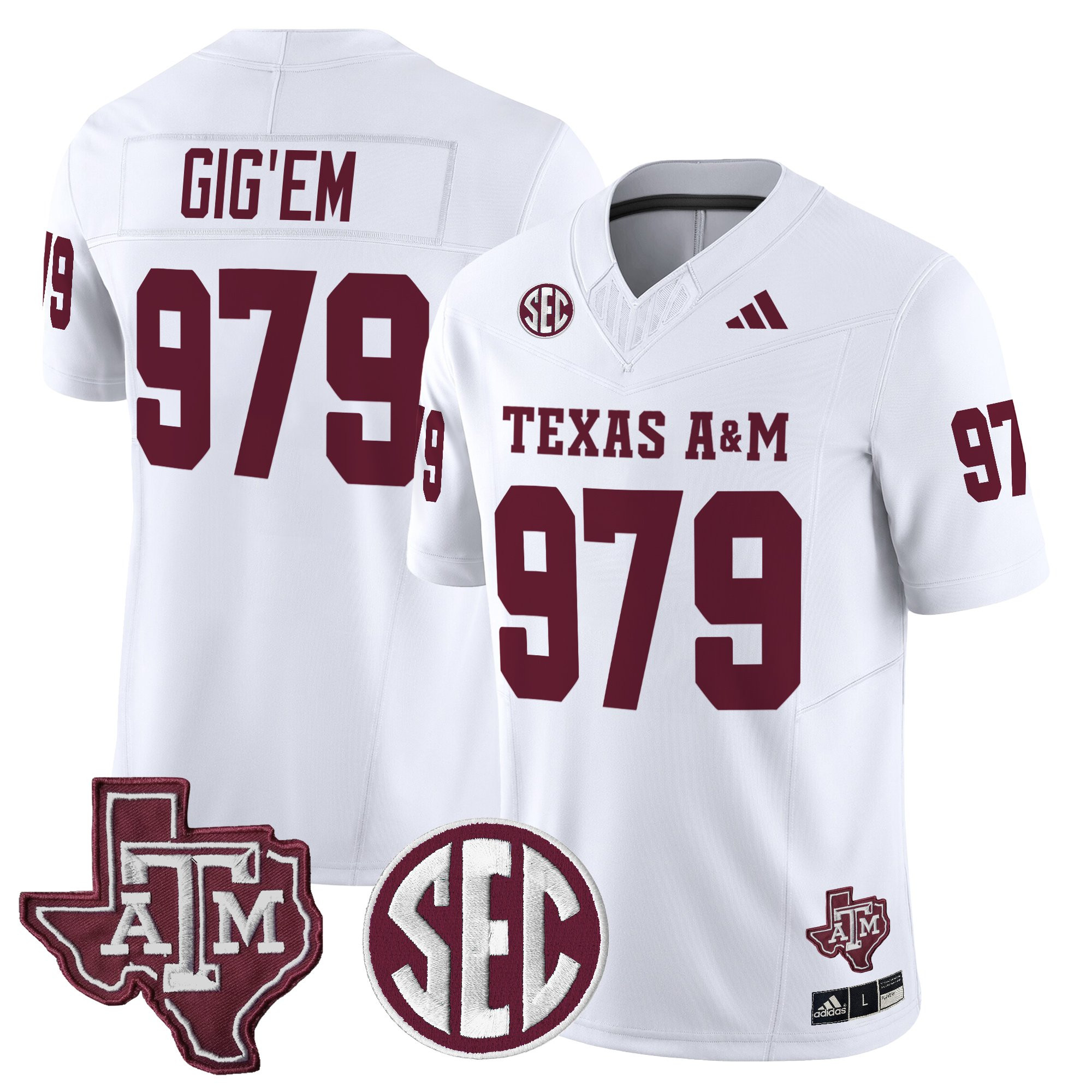 Men's Texas A&M Aggies 2025 Vapor Limited Jersey - All Stitched