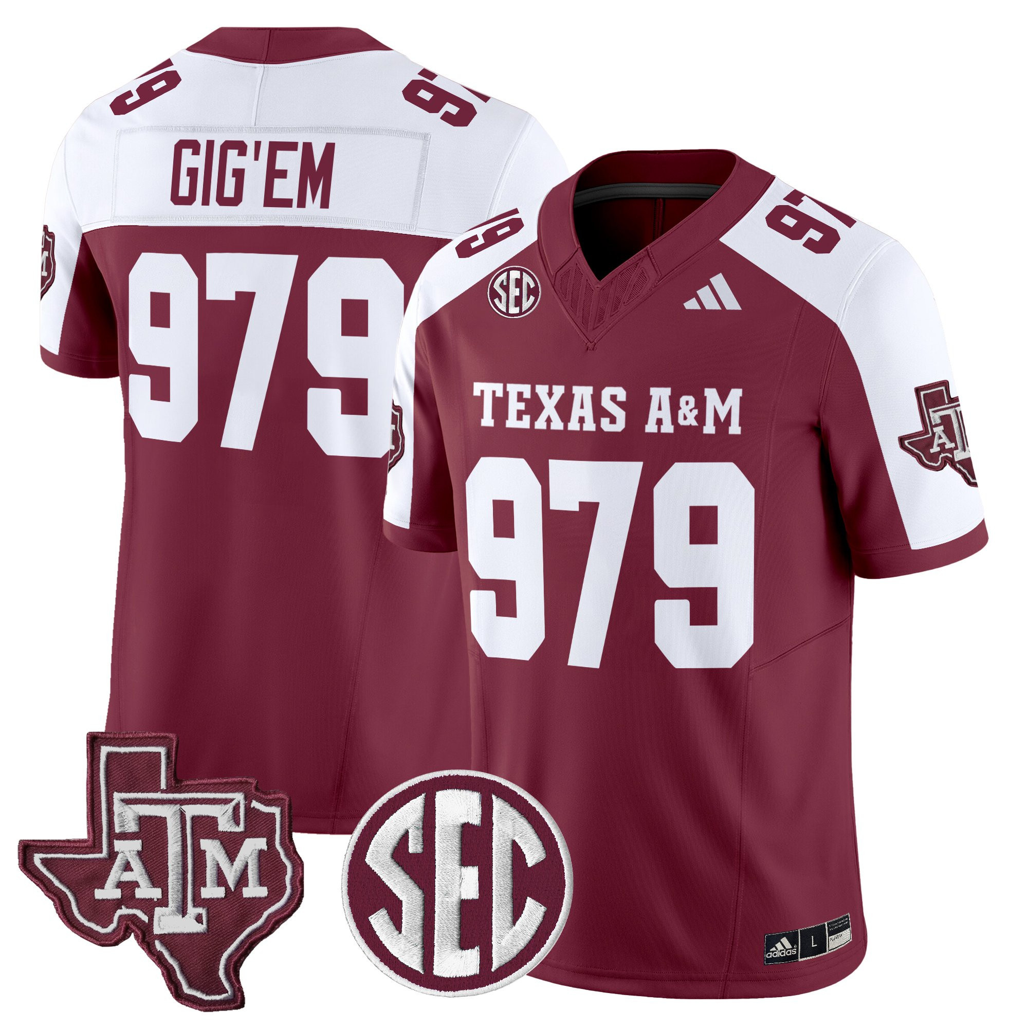 Men's Texas A&M Aggies 2025 Vapor Limited Jersey - All Stitched