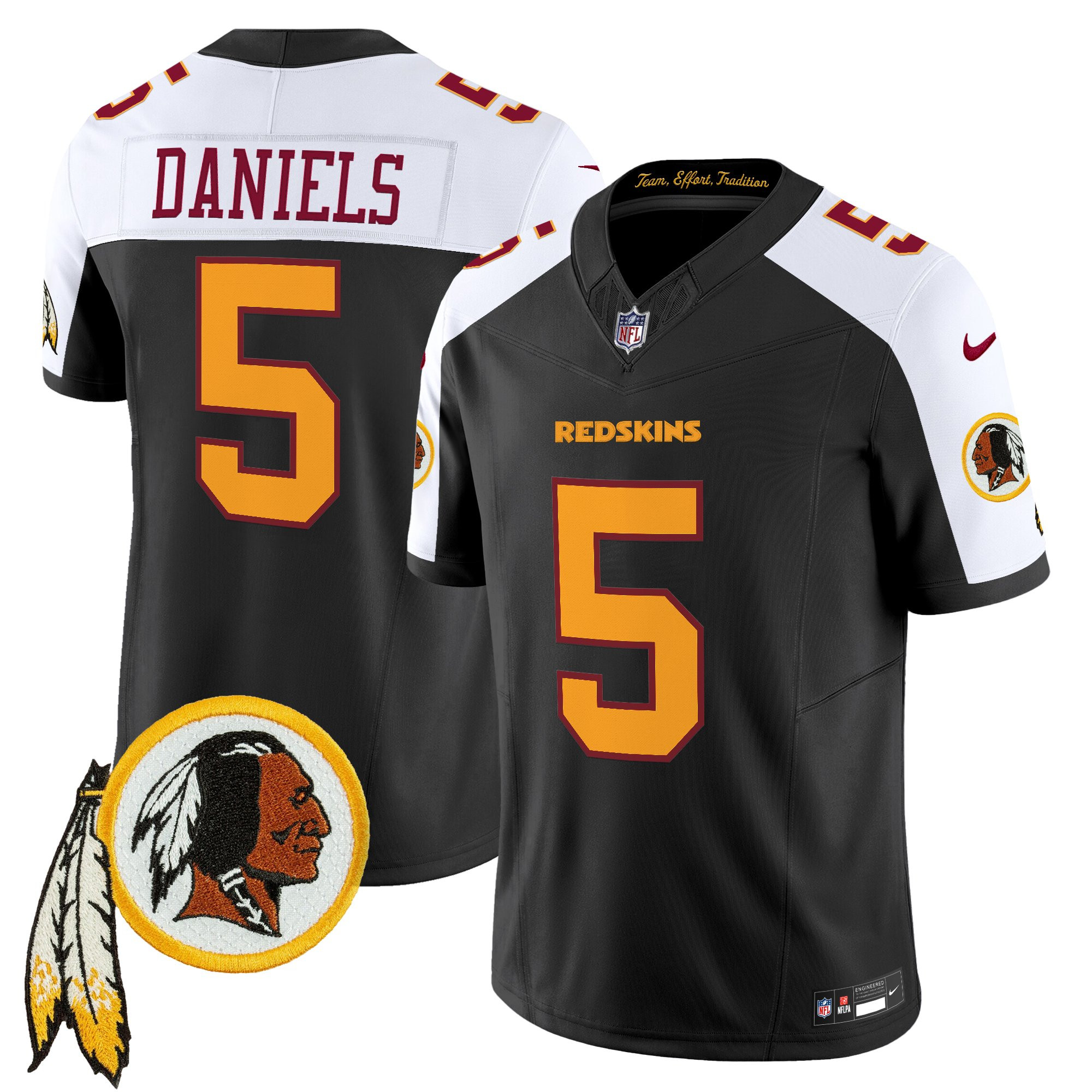 Men's Washington Redskins Throwback Vapor Limited Jersey V3 - All Stitched