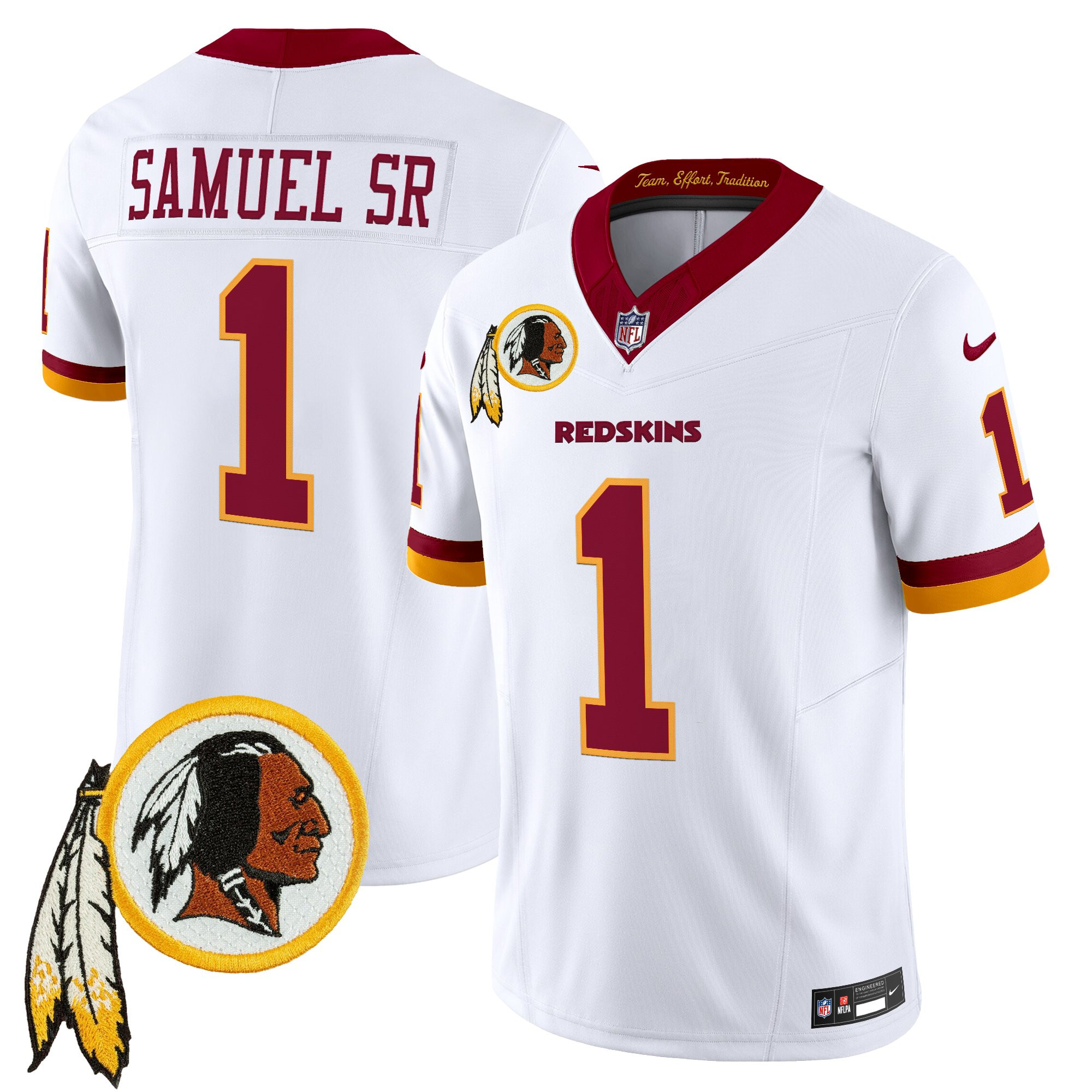 Men's Washington Redskins Throwback Vapor Limited Jersey V3 - All Stitched