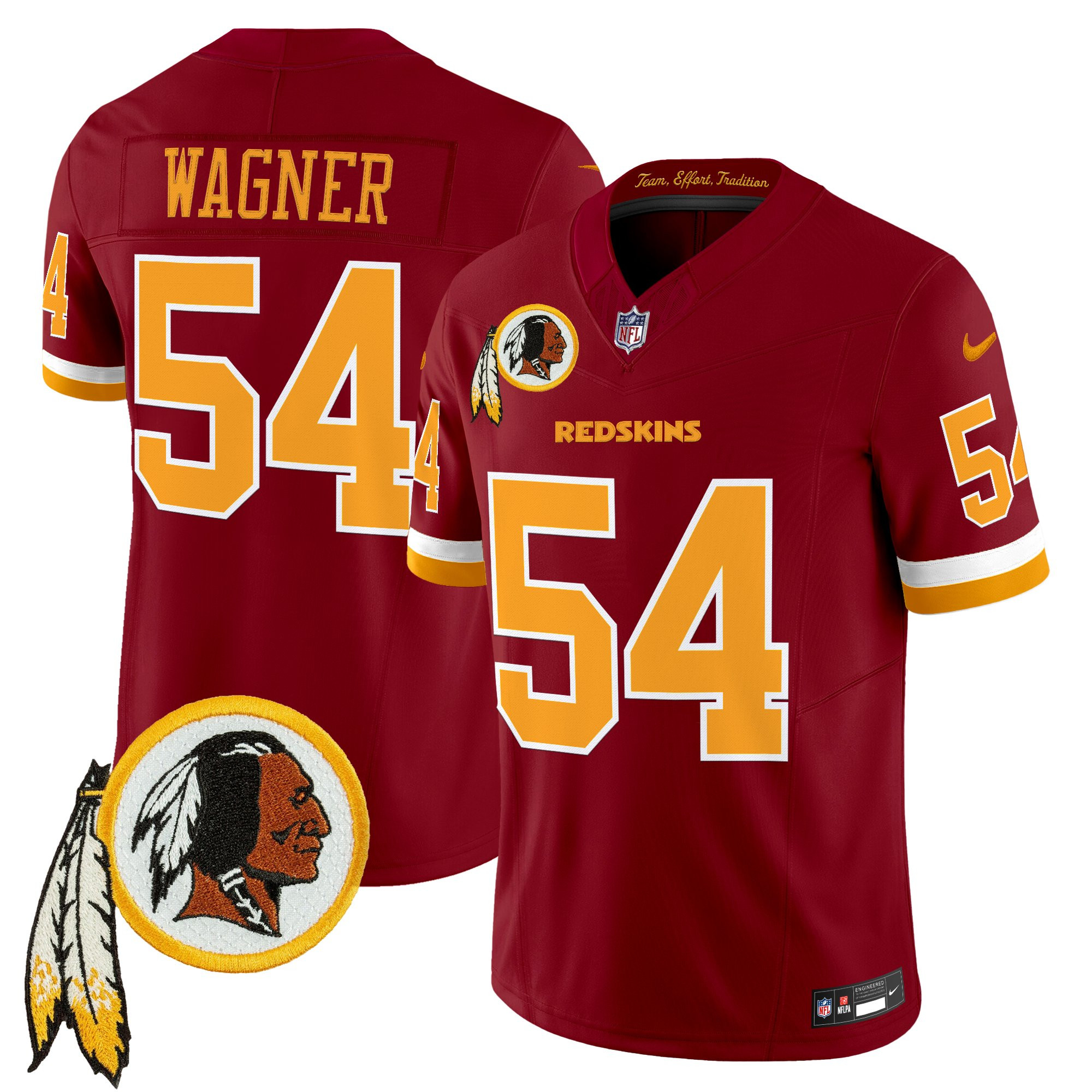 Men's Washington Redskins Throwback Vapor Limited Jersey V3 - All Stitched