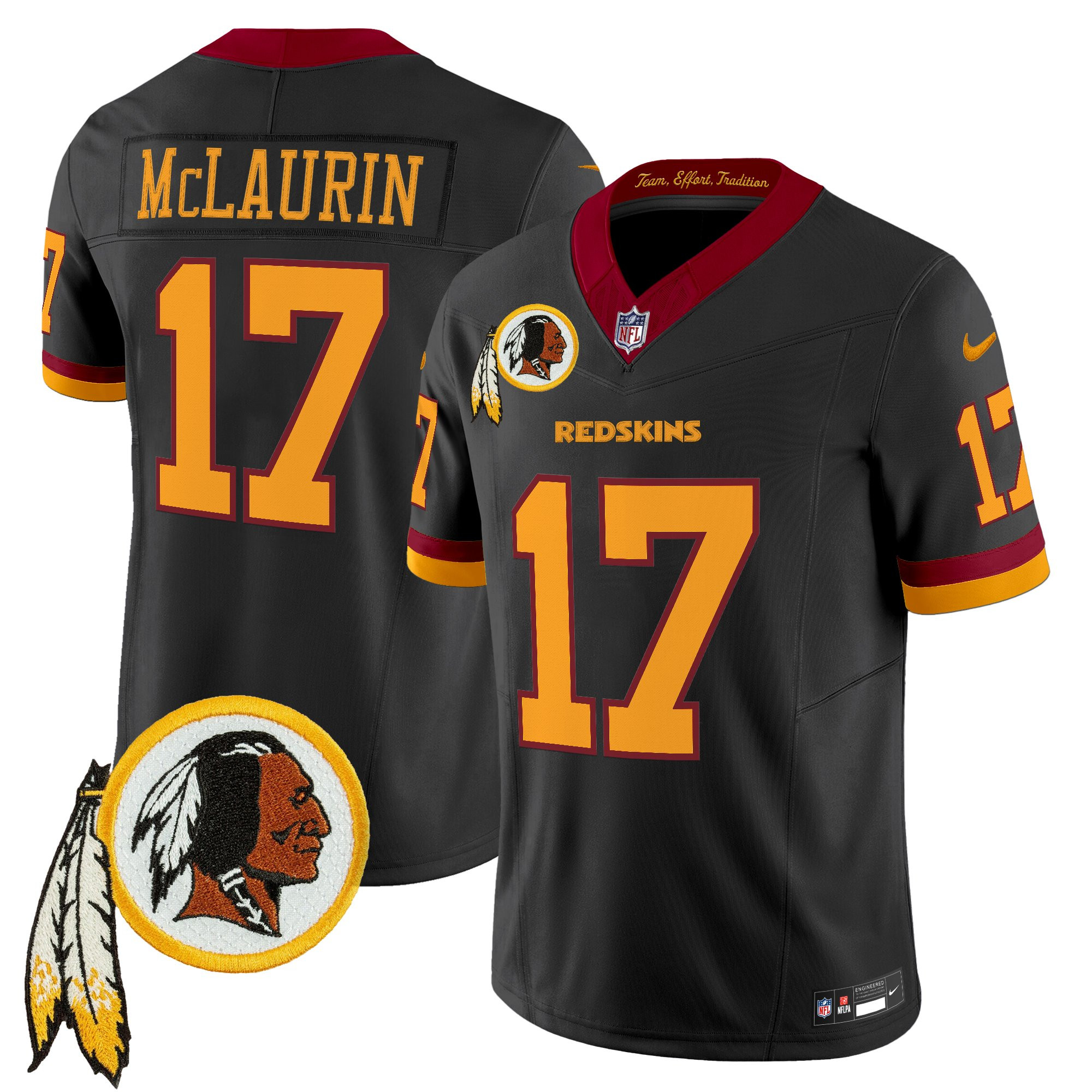 Men's Washington Redskins Throwback Vapor Limited Jersey V3 - All Stitched