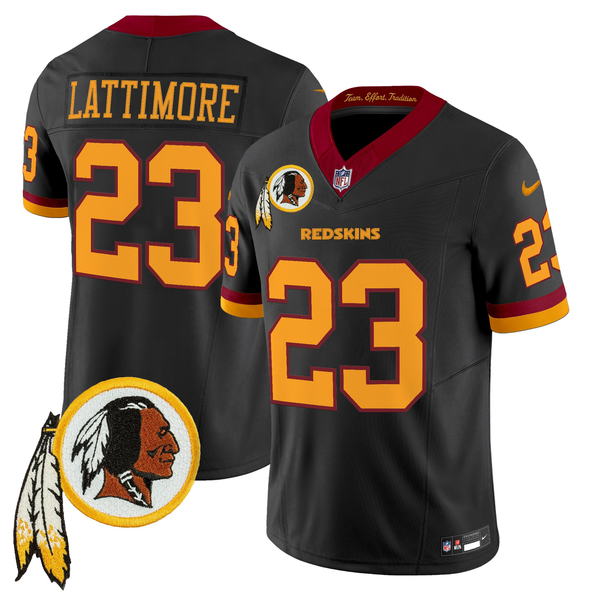 Men's Washington Redskins Throwback Vapor Limited Jersey V3 - All Stitched
