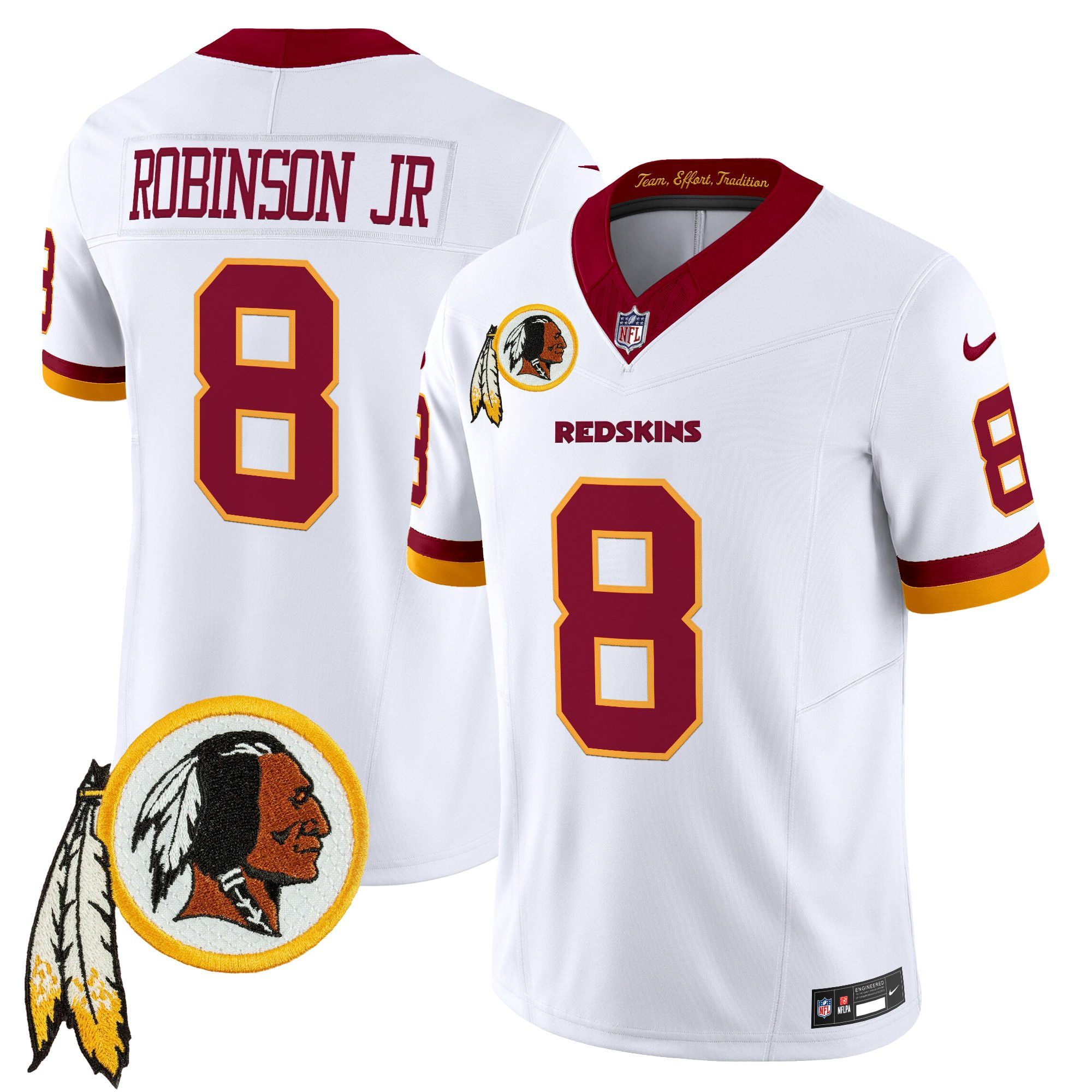 Men's Washington Redskins Throwback Vapor Limited Jersey V3 - All Stitched