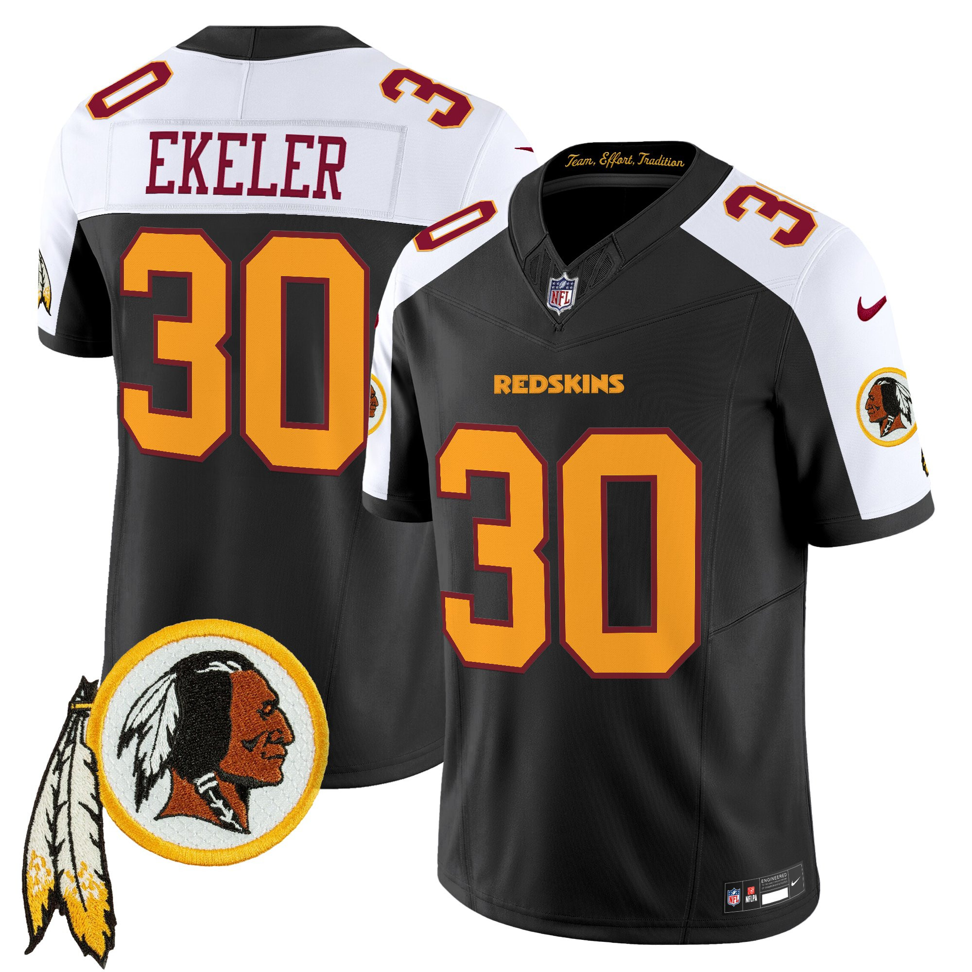 Men's Washington Redskins Throwback Vapor Limited Jersey V3 - All Stitched