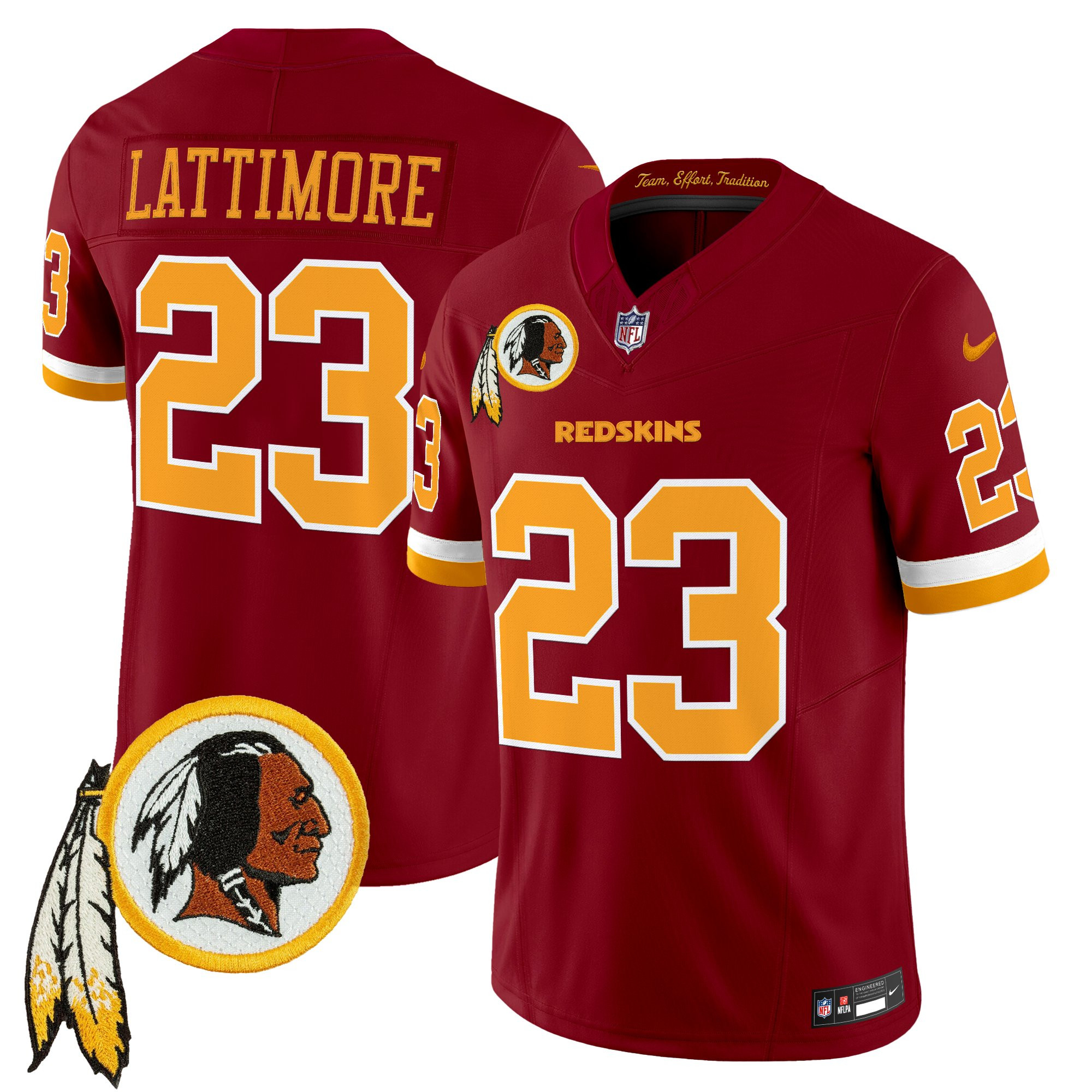 Men's Washington Redskins Throwback Vapor Limited Jersey V3 - All Stitched