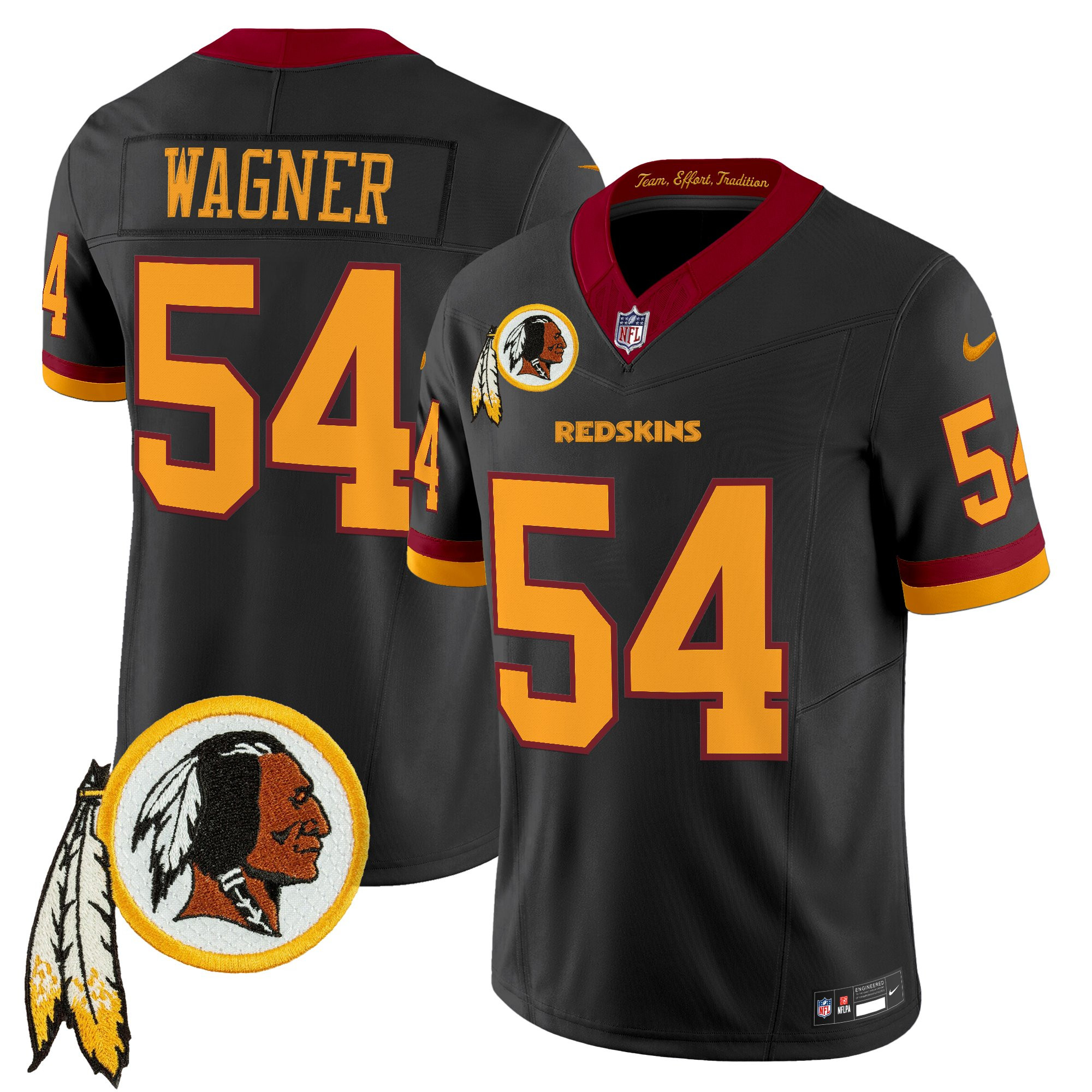 Men's Washington Redskins Throwback Vapor Limited Jersey V3 - All Stitched