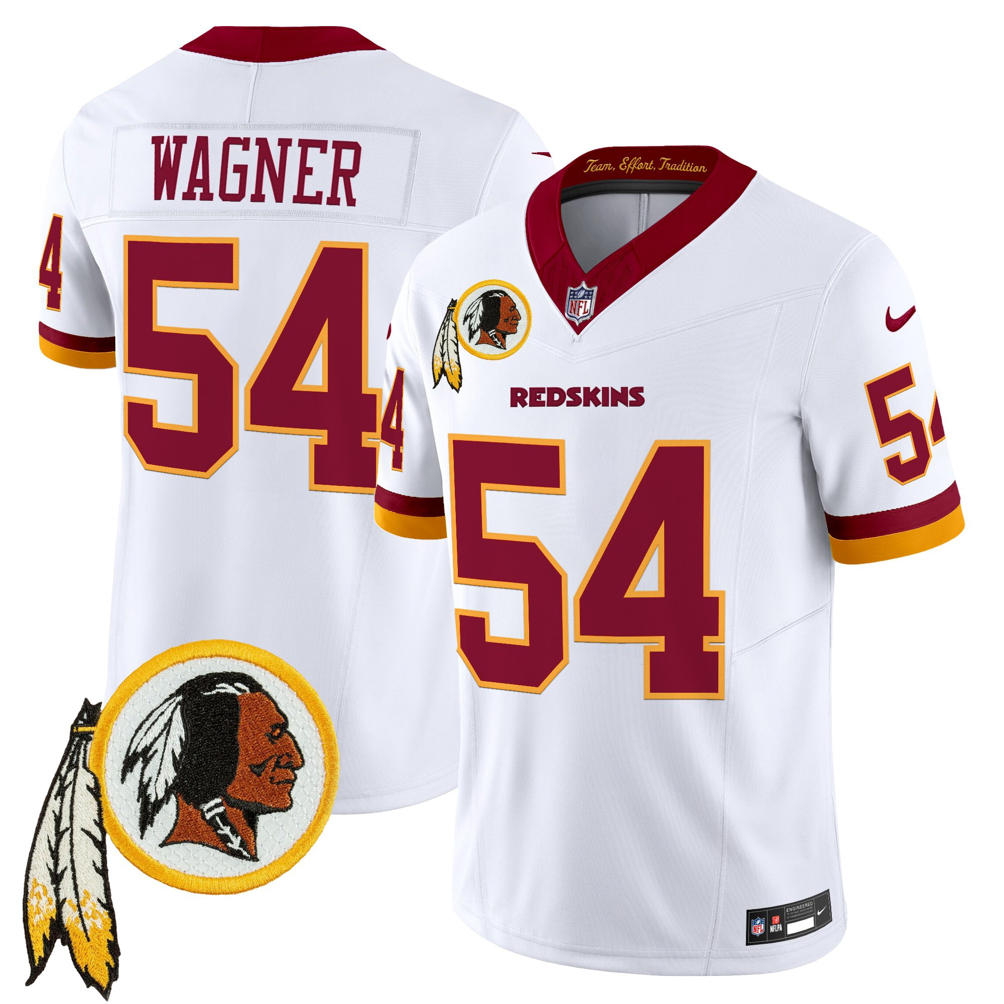 Men's Washington Redskins Throwback Vapor Limited Jersey V3 - All Stitched