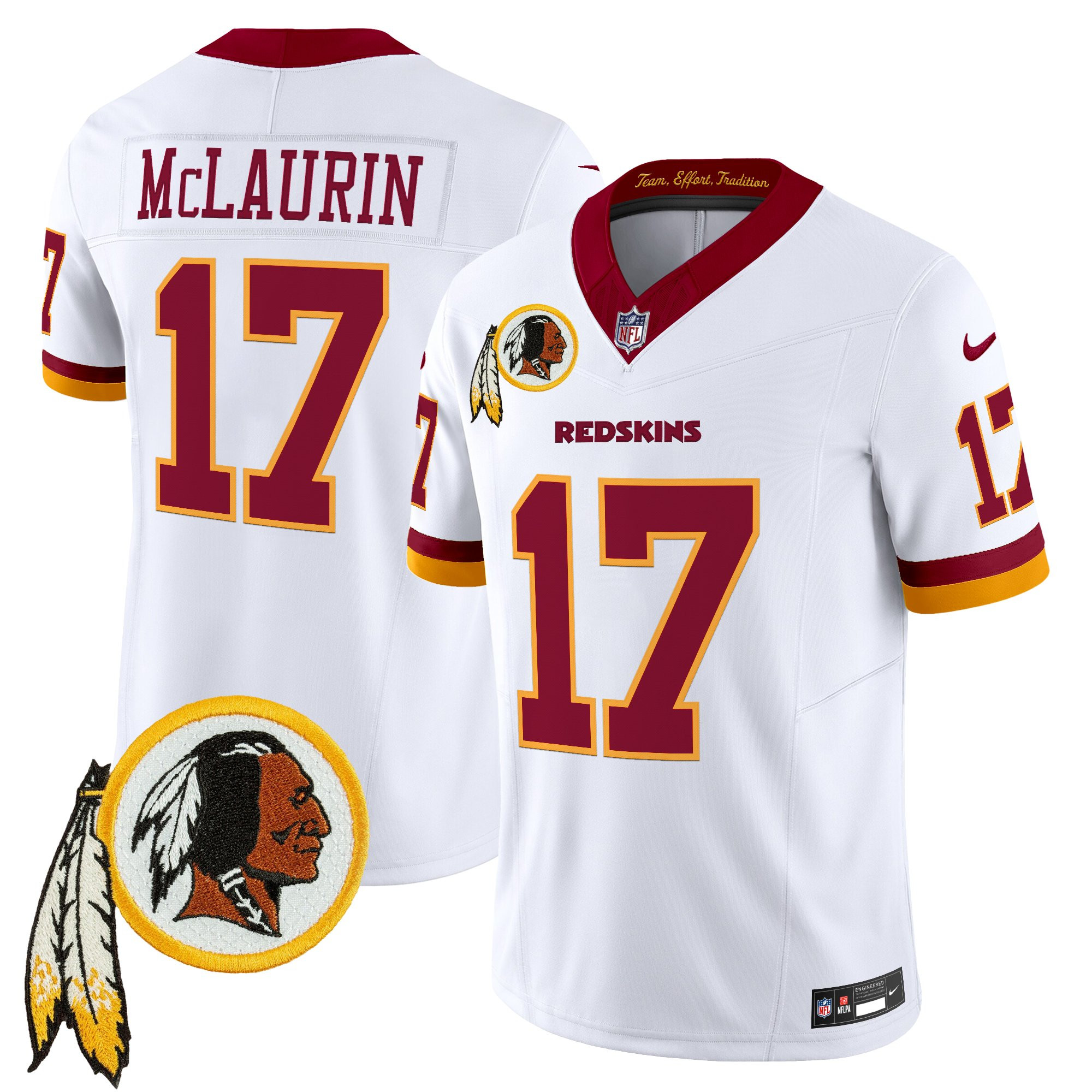 Men's Washington Redskins Throwback Vapor Limited Jersey V3 - All Stitched