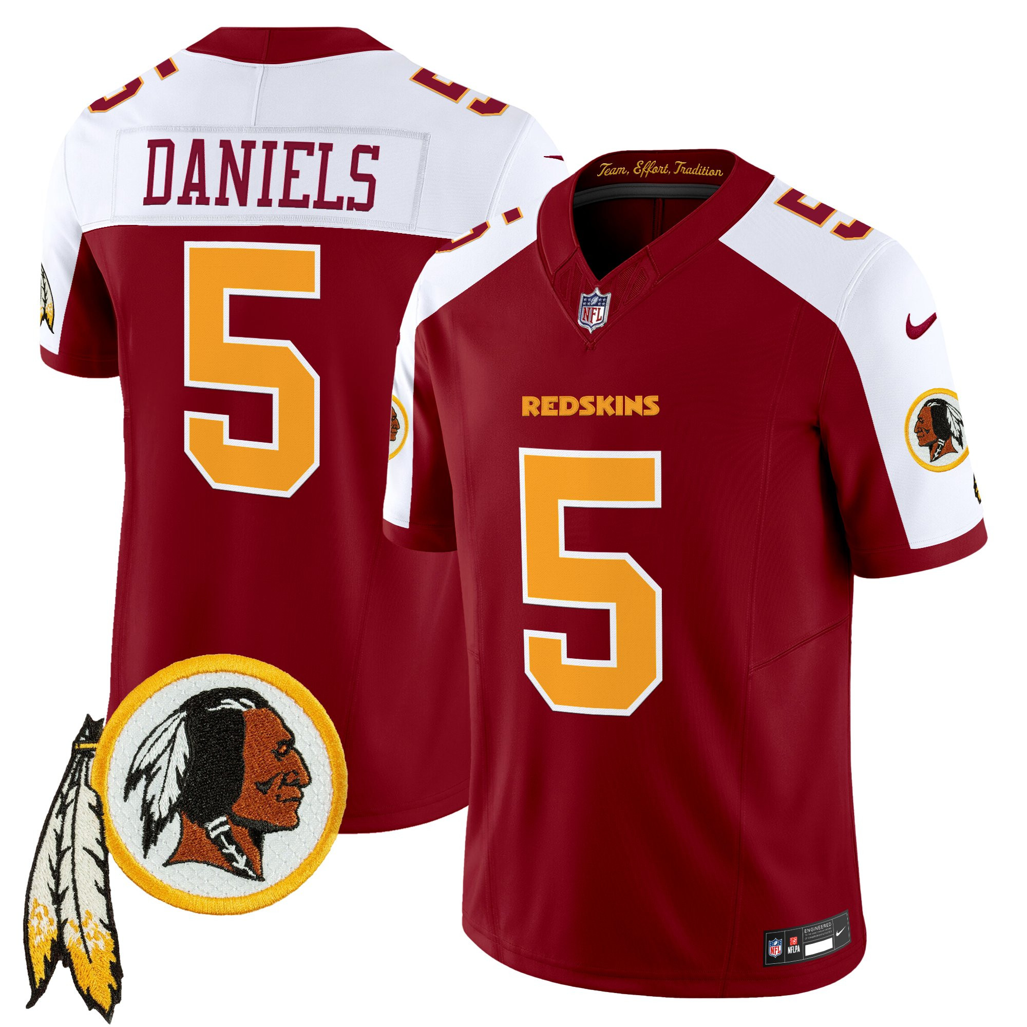 Men's Washington Redskins Throwback Vapor Limited Jersey V3 - All Stitched