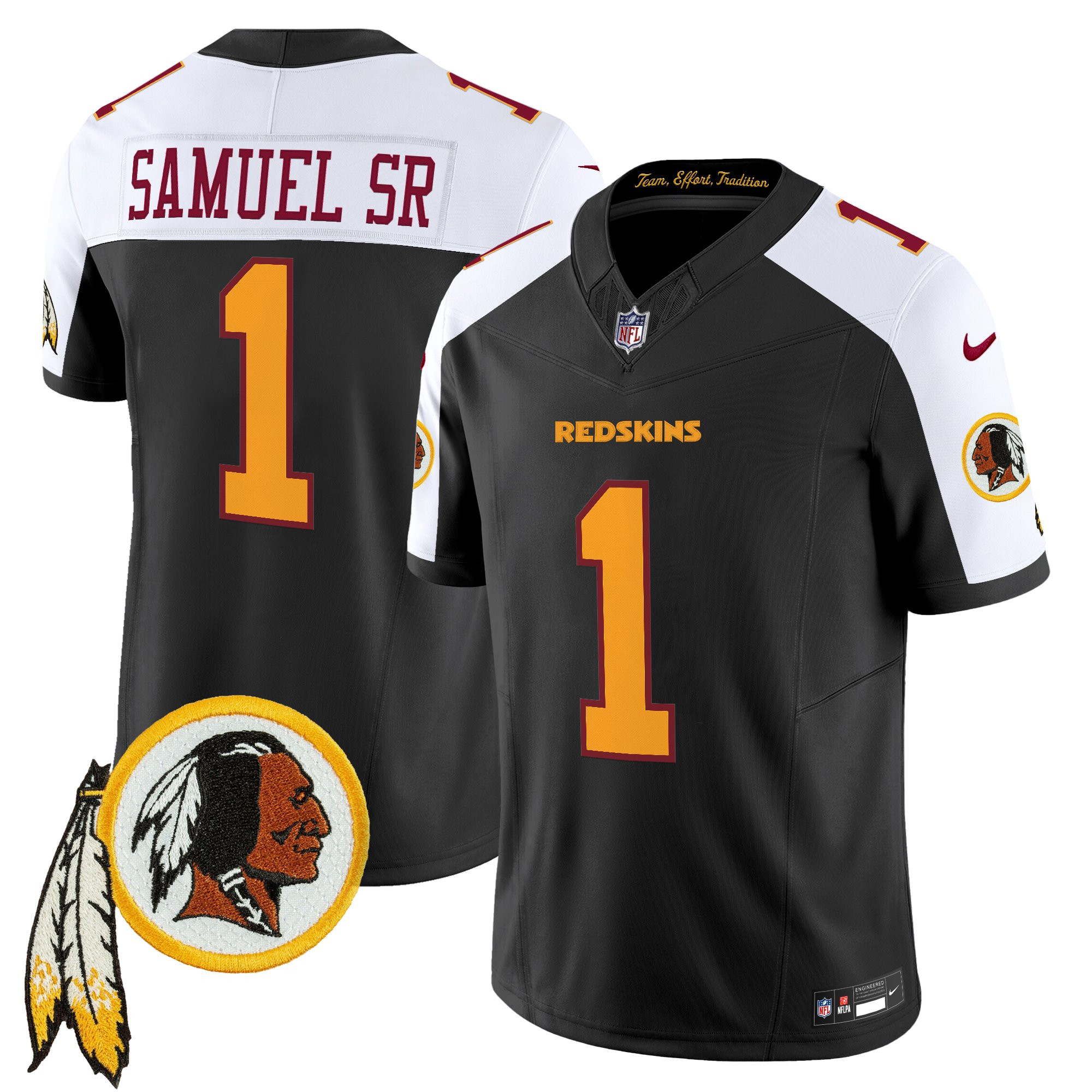 Men's Washington Redskins Throwback Vapor Limited Jersey V3 - All Stitched