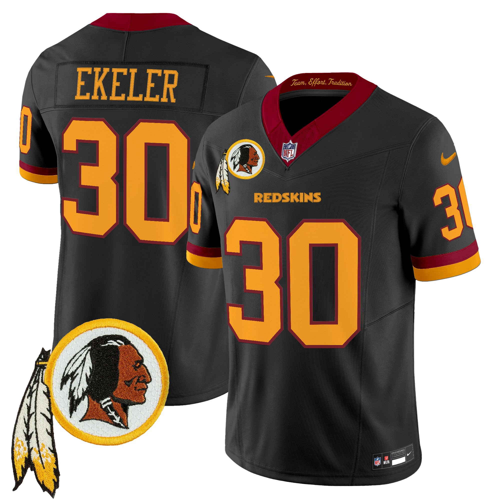 Men's Washington Redskins Throwback Vapor Limited Jersey V3 - All Stitched