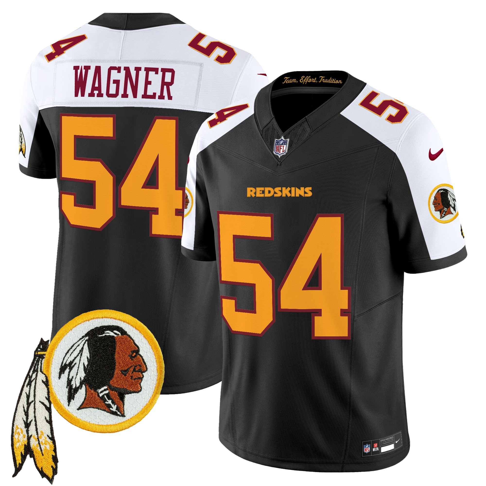Men's Washington Redskins Throwback Vapor Limited Jersey V3 - All Stitched
